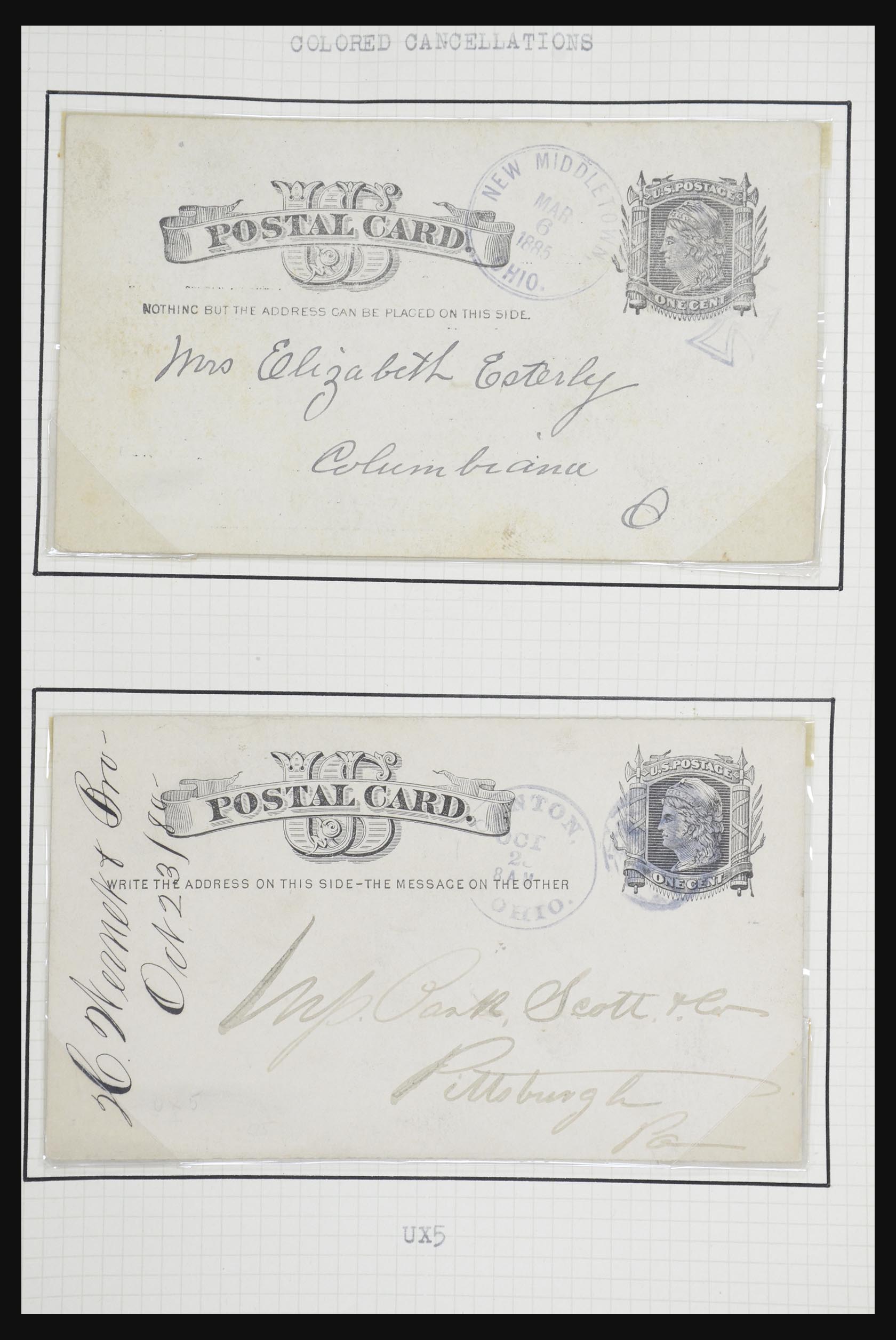 32209 008 - 32209 USA postal cards 1873-1950.