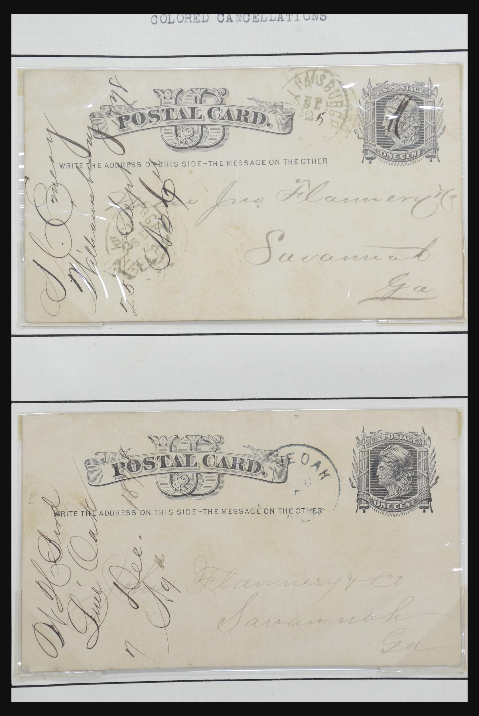 32209 012 - 32209 USA postal cards 1873-1950.