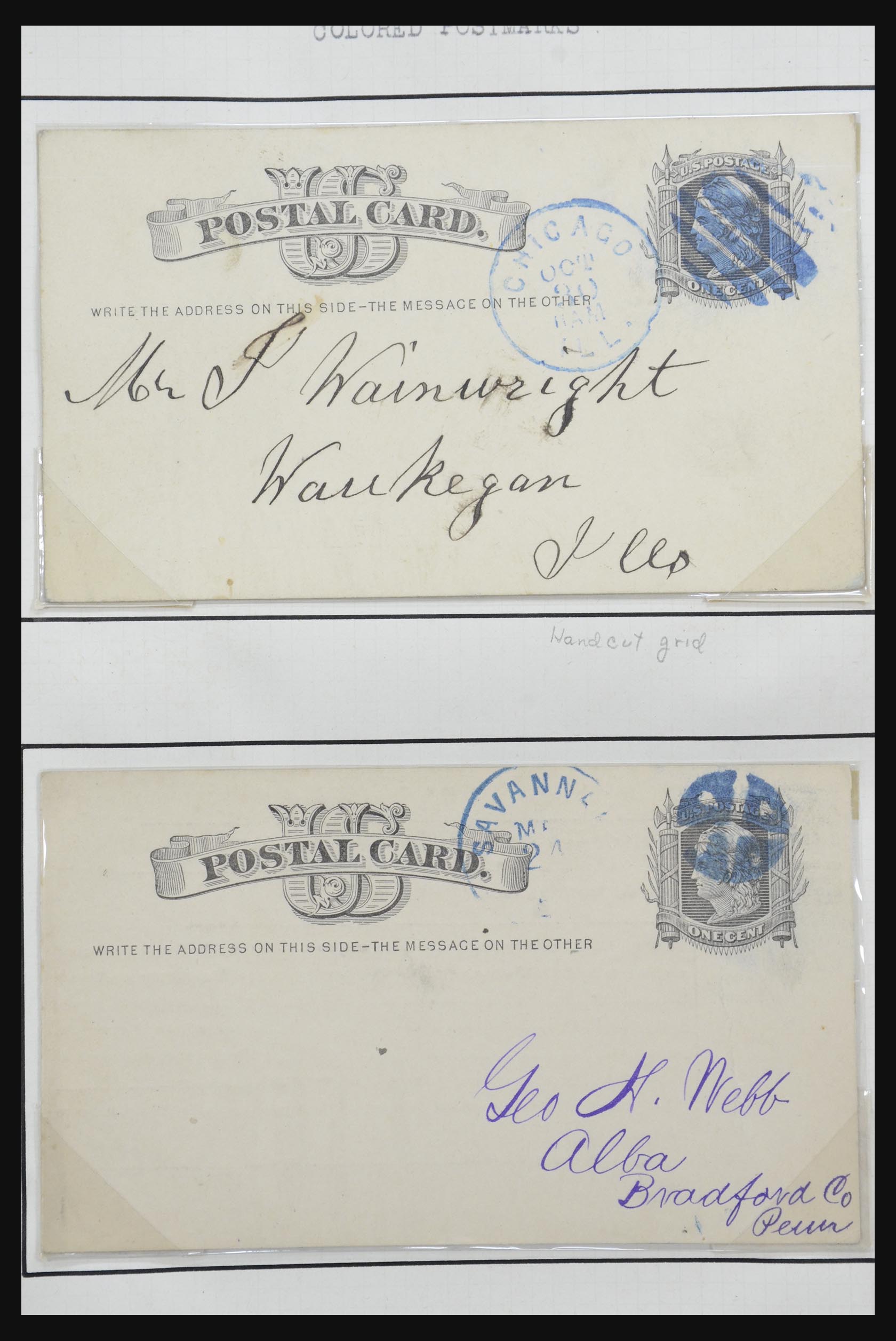 32209 013 - 32209 USA postal cards 1873-1950.