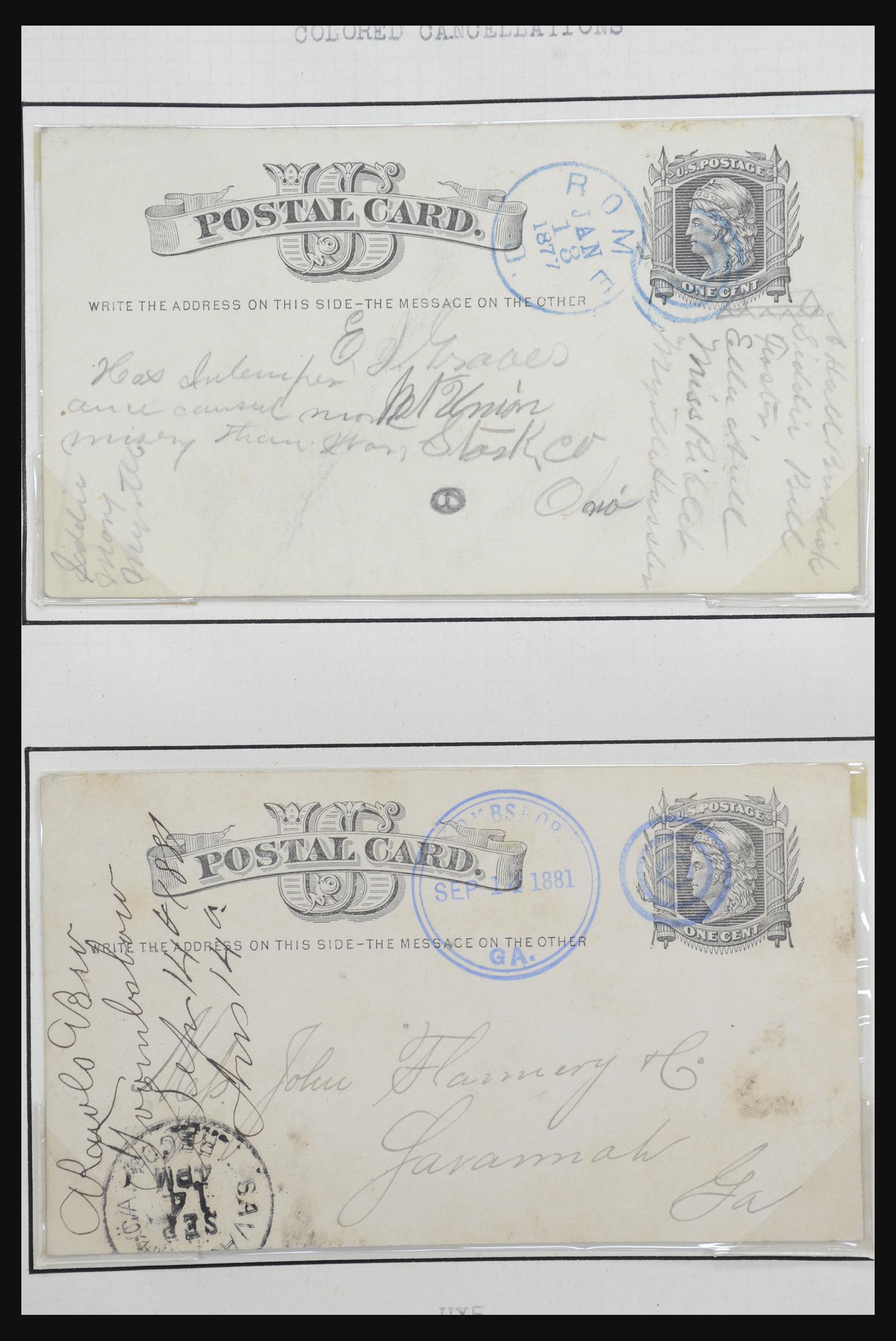 32209 015 - 32209 USA postal cards 1873-1950.