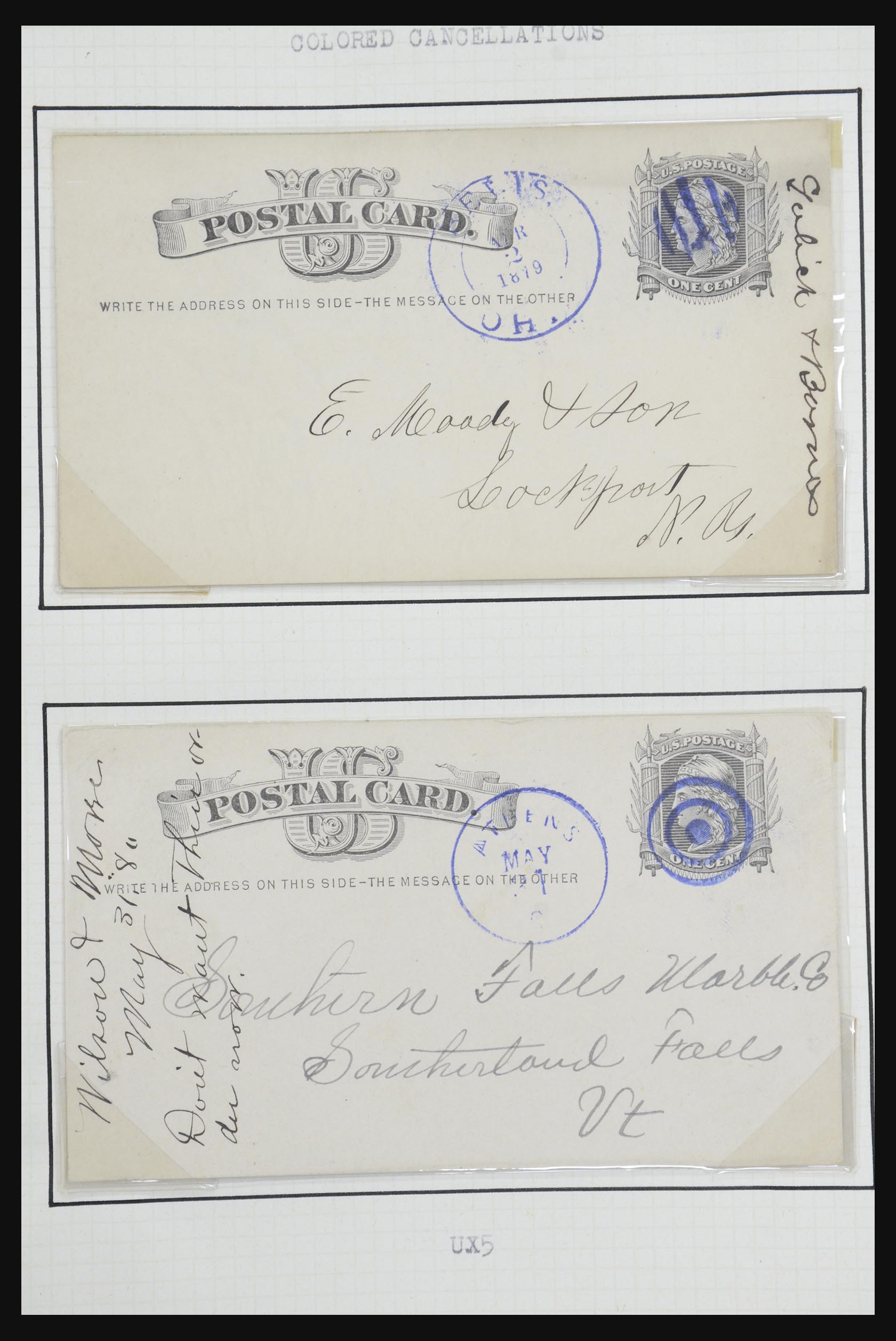32209 018 - 32209 USA postal cards 1873-1950.