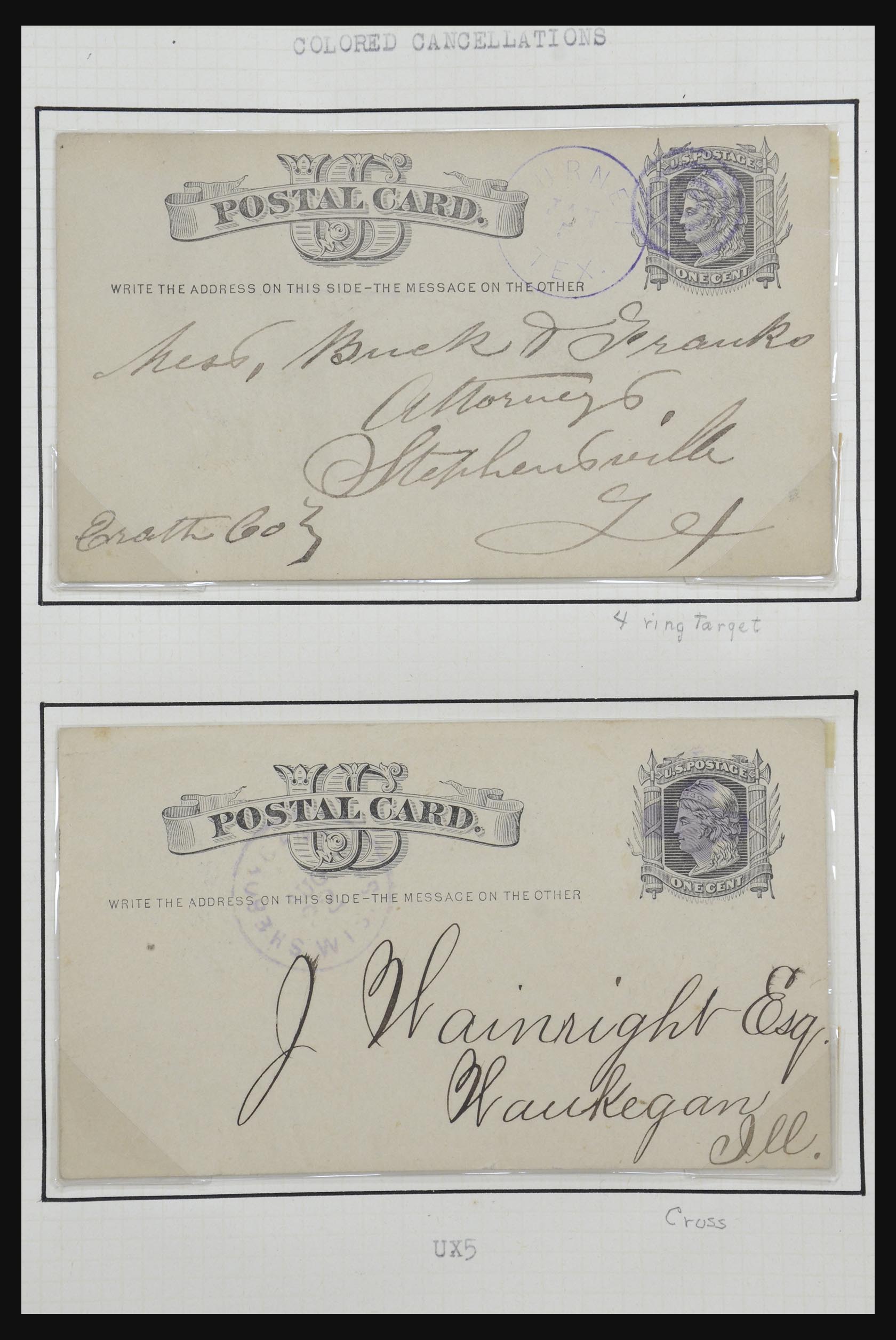 32209 021 - 32209 USA briefkaarten 1873-1950.