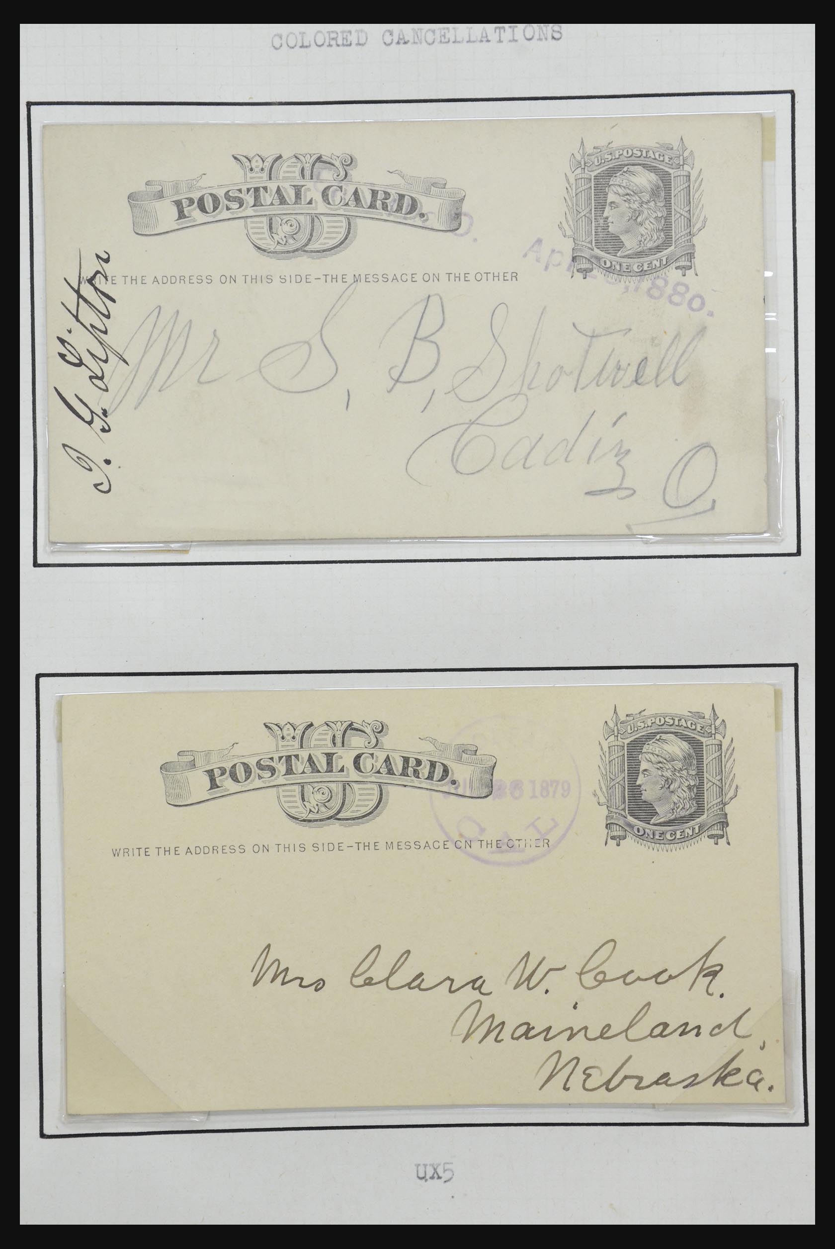 32209 022 - 32209 USA postal cards 1873-1950.