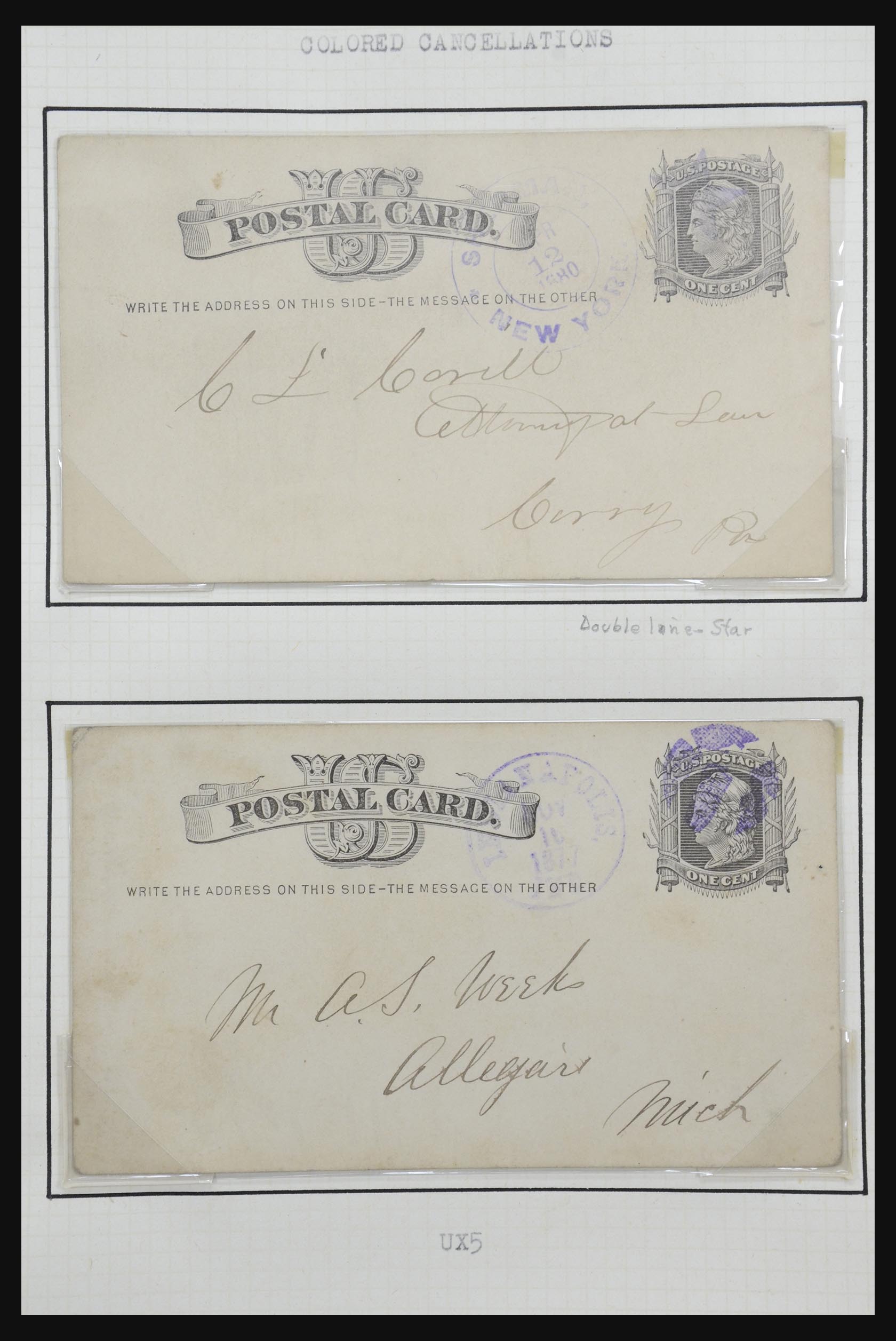 32209 023 - 32209 USA postal cards 1873-1950.