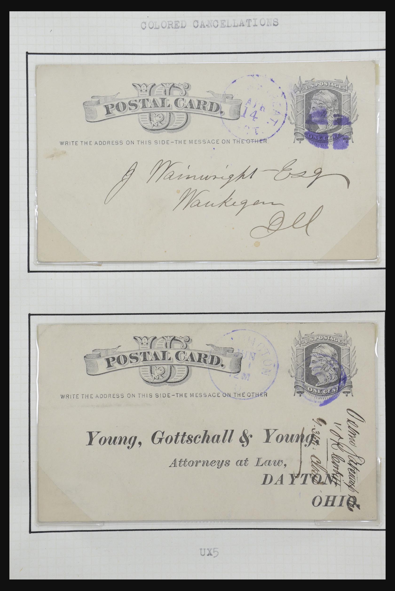 32209 024 - 32209 USA briefkaarten 1873-1950.