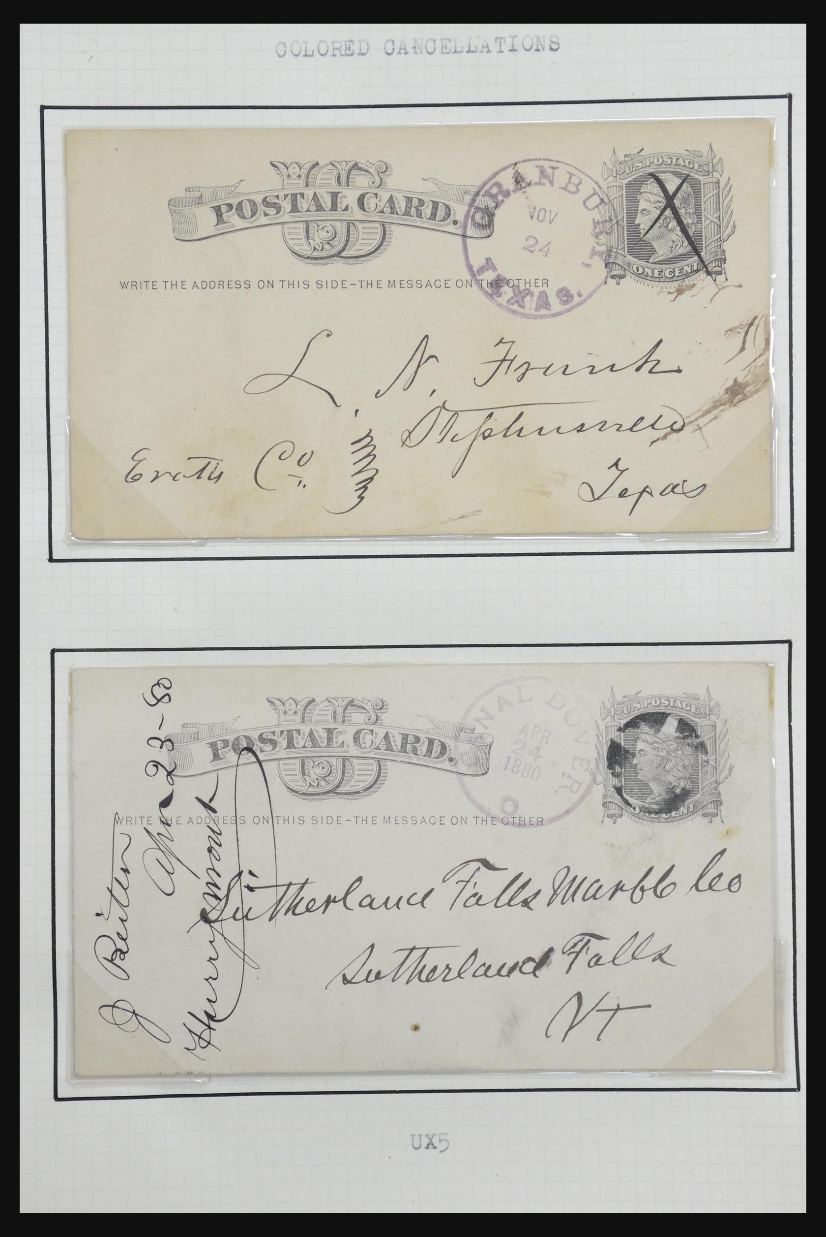 32209 030 - 32209 USA postal cards 1873-1950.