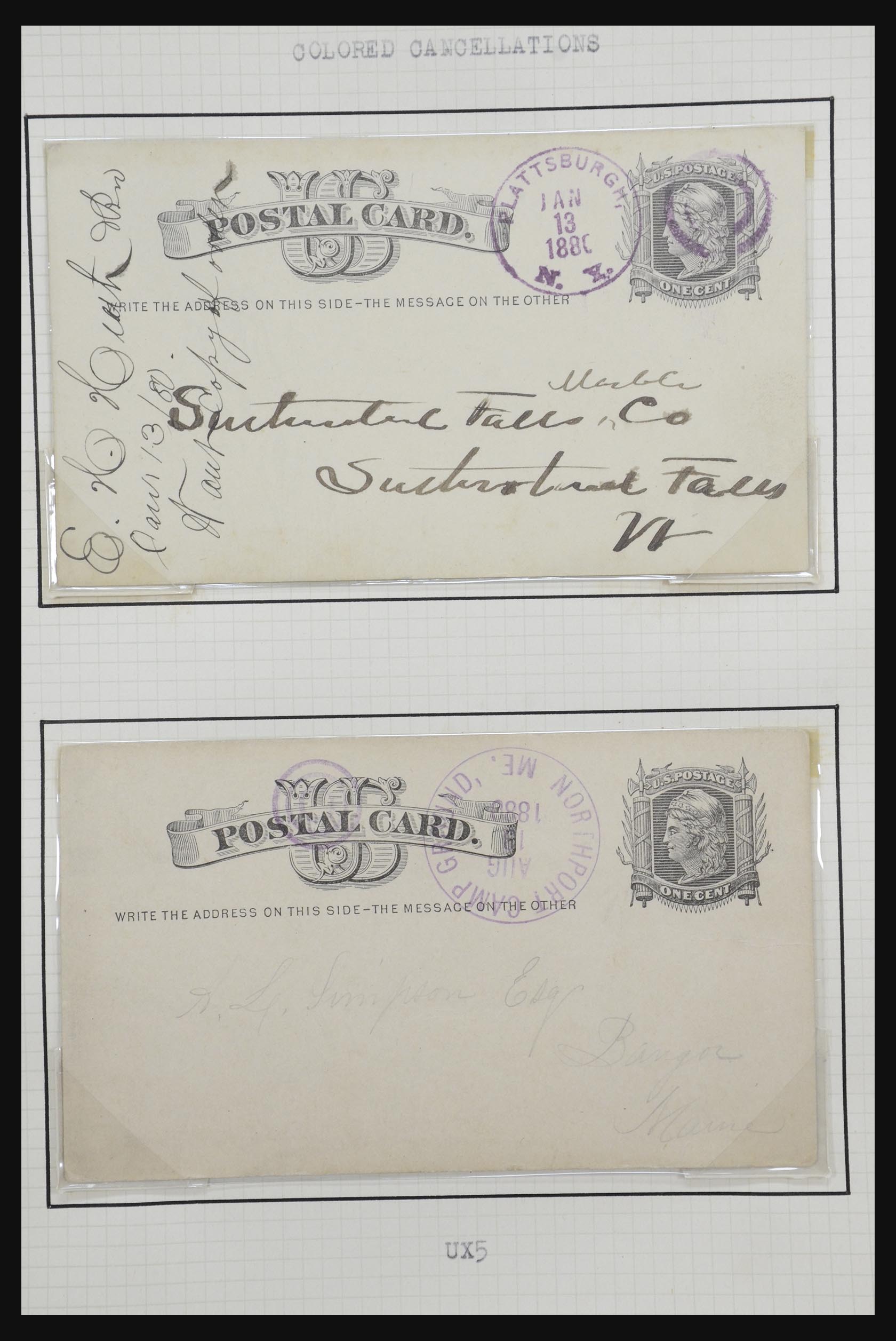 32209 035 - 32209 USA briefkaarten 1873-1950.