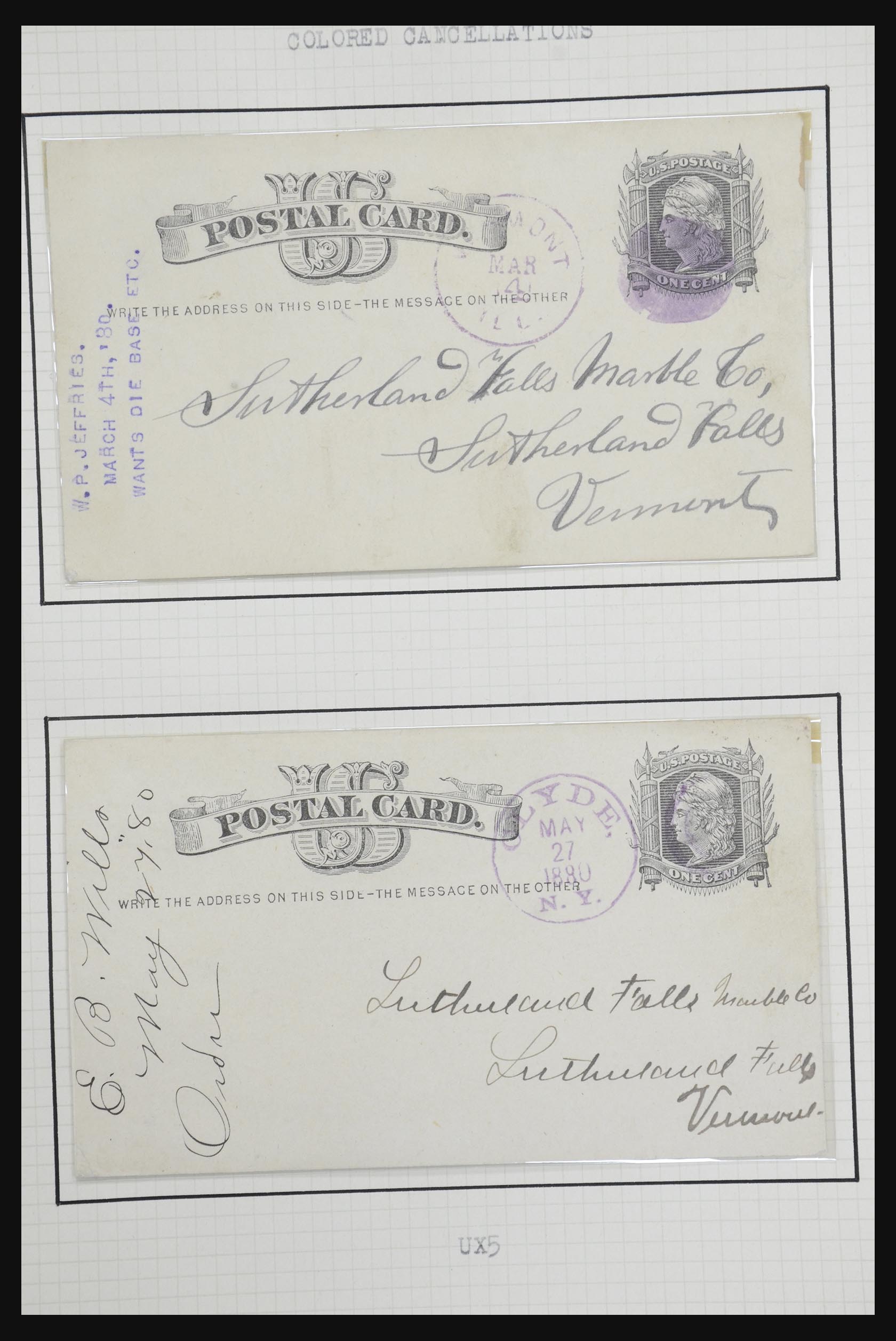 32209 036 - 32209 USA briefkaarten 1873-1950.