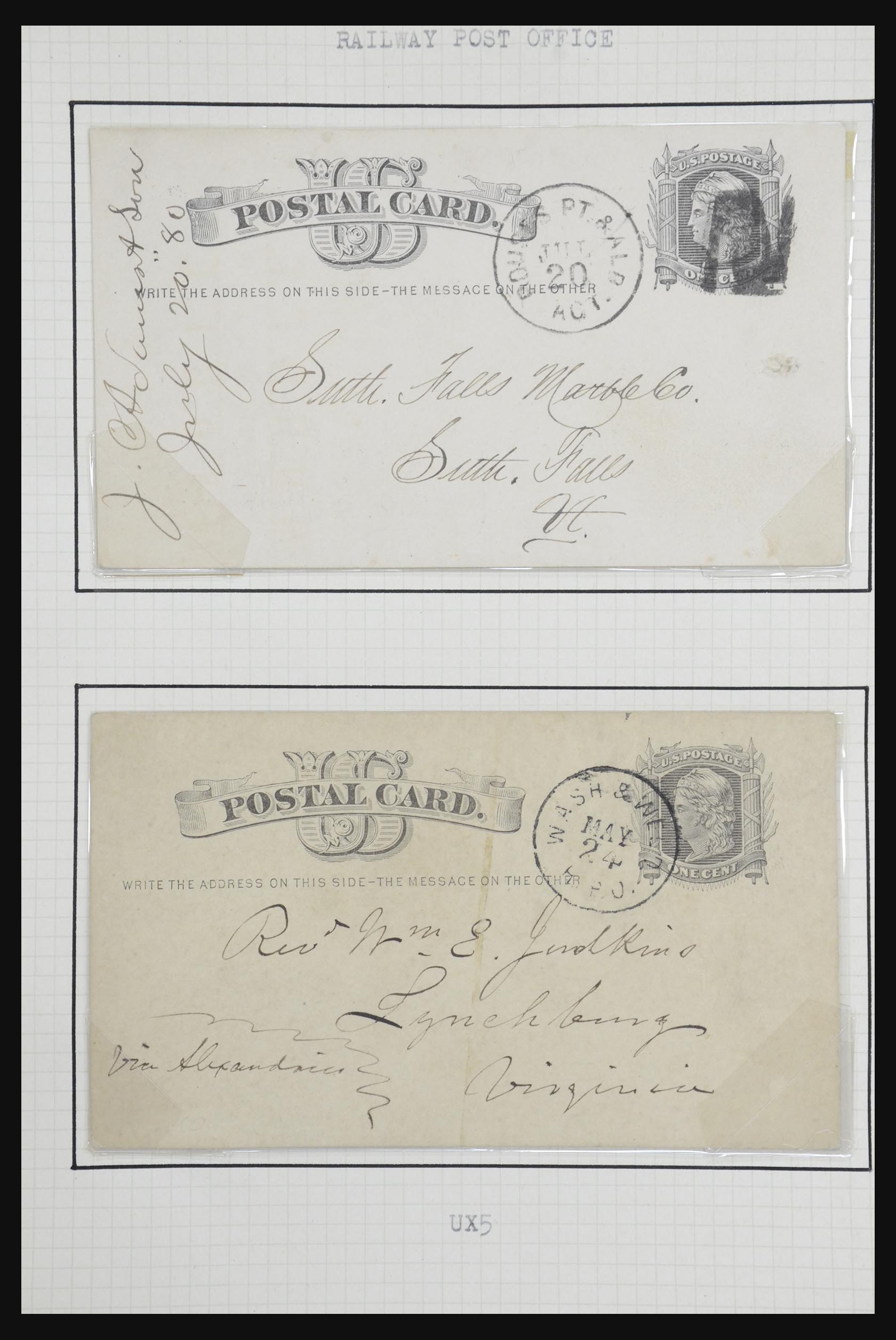 32209 038 - 32209 USA postal cards 1873-1950.