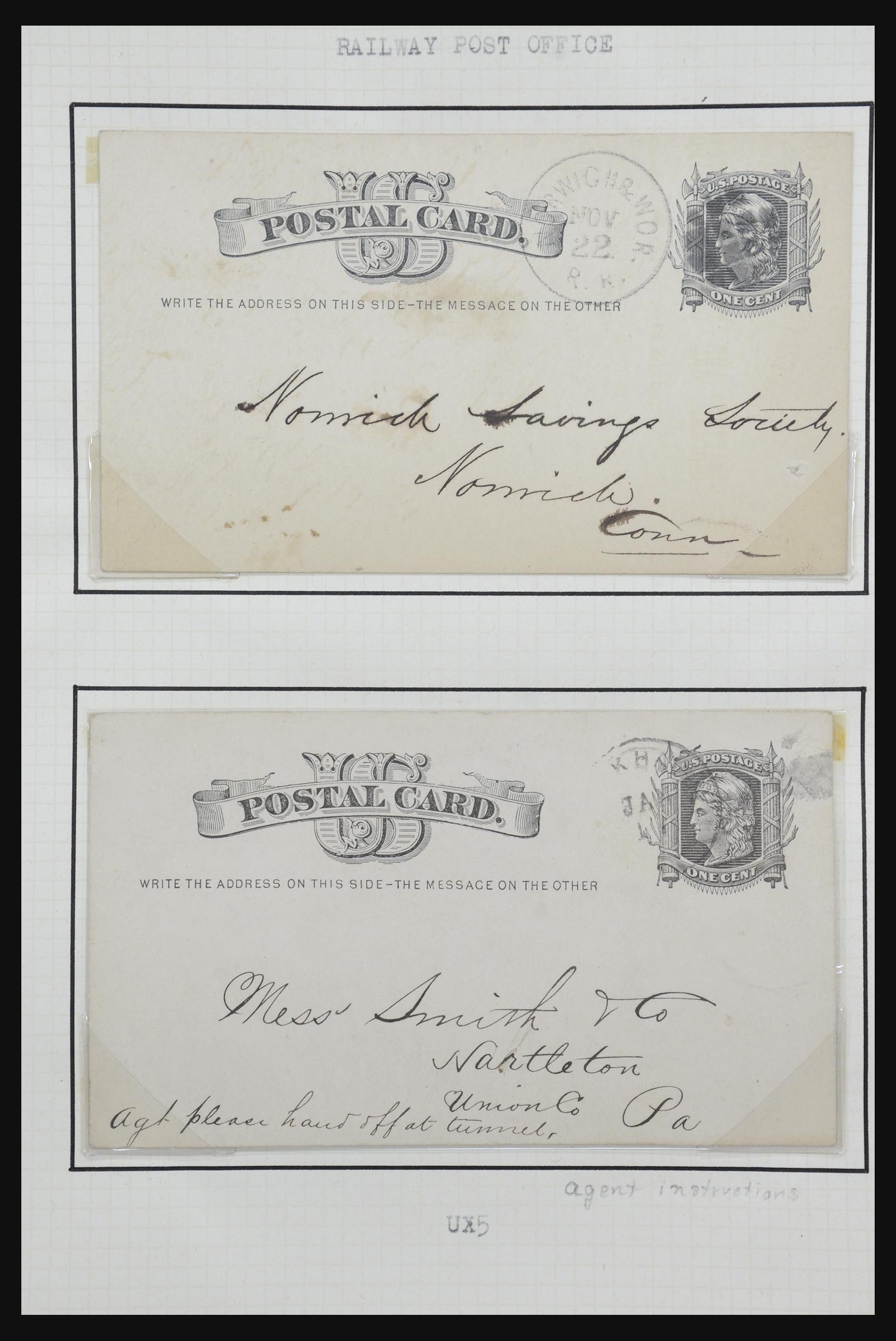 32209 039 - 32209 USA postal cards 1873-1950.