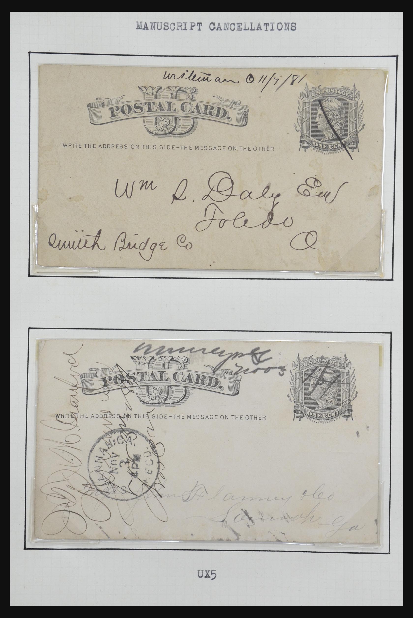 32209 042 - 32209 USA postal cards 1873-1950.