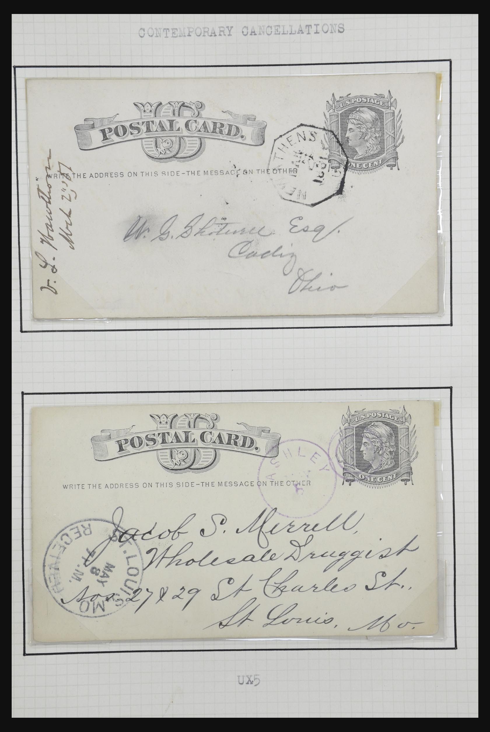32209 043 - 32209 USA briefkaarten 1873-1950.