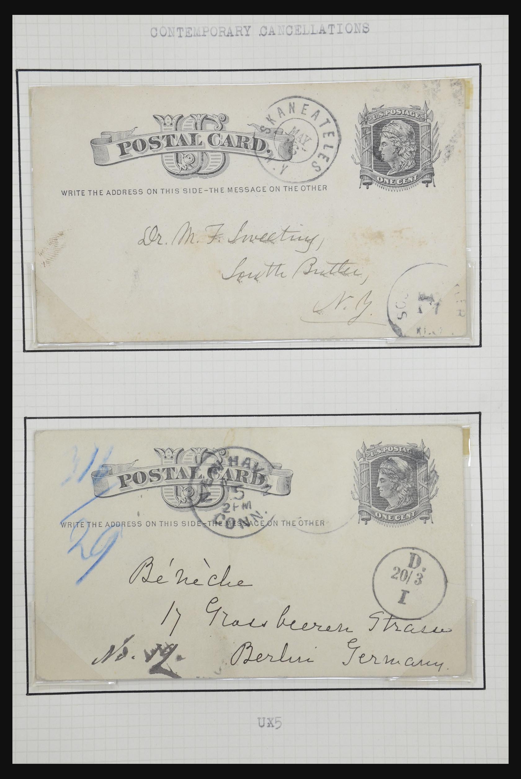 32209 044 - 32209 USA postal cards 1873-1950.