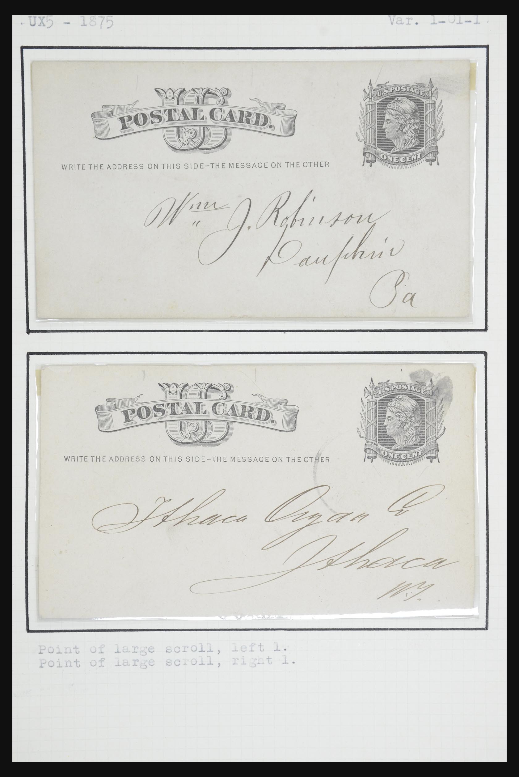 32209 050 - 32209 USA postal cards 1873-1950.