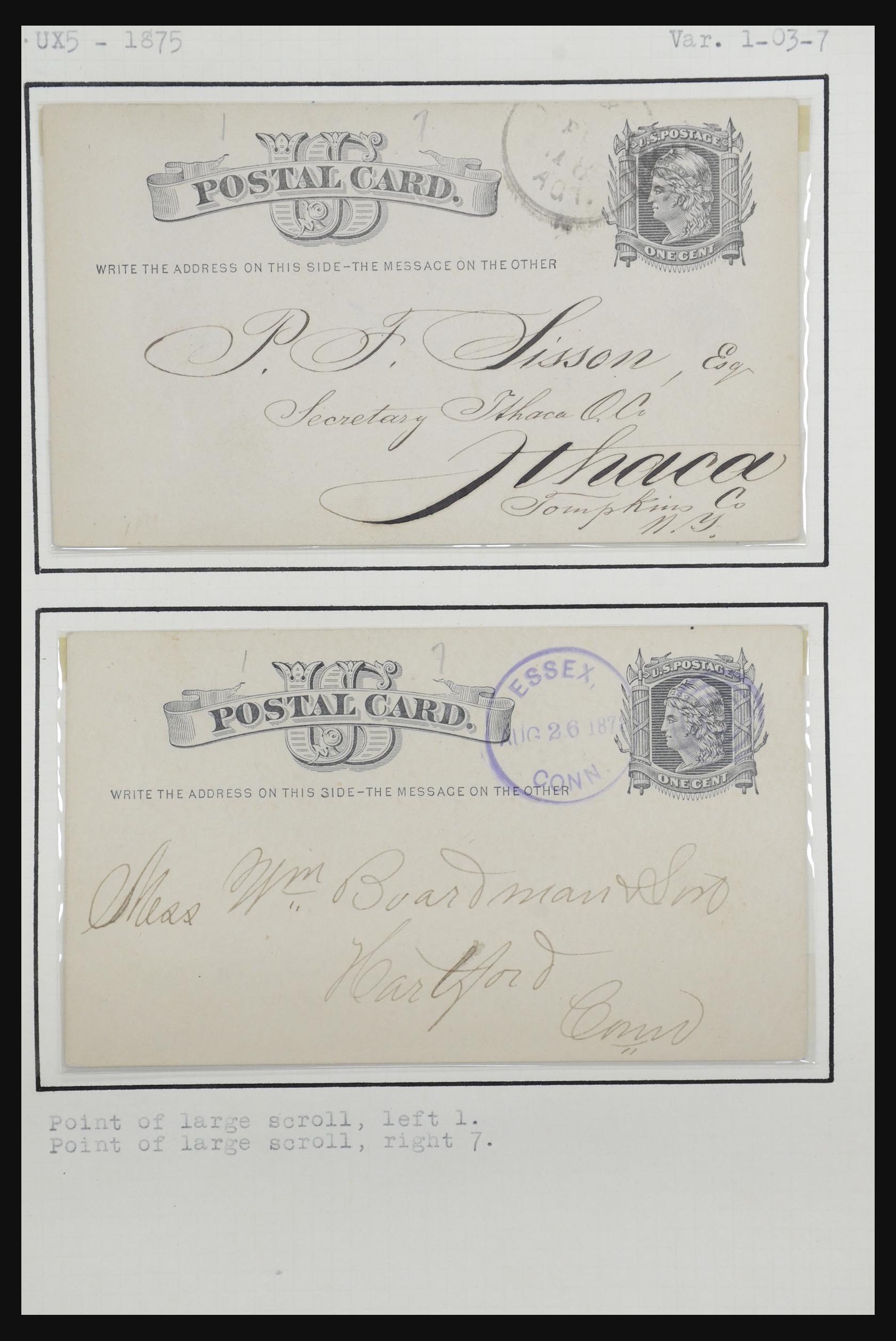 32209 052 - 32209 USA briefkaarten 1873-1950.