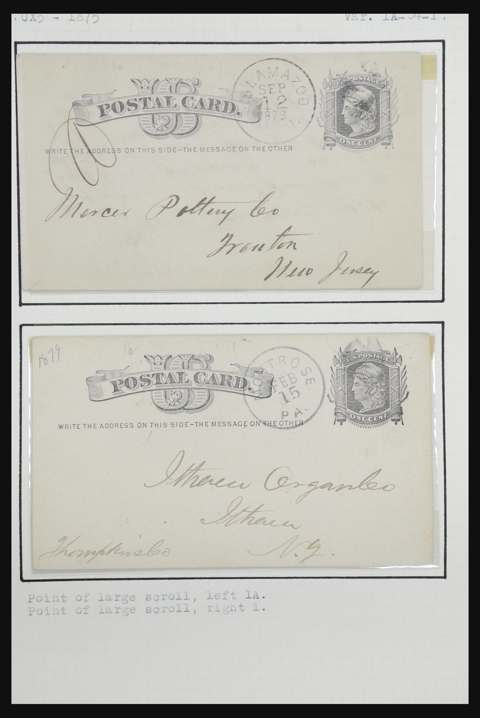 32209 053 - 32209 USA postal cards 1873-1950.
