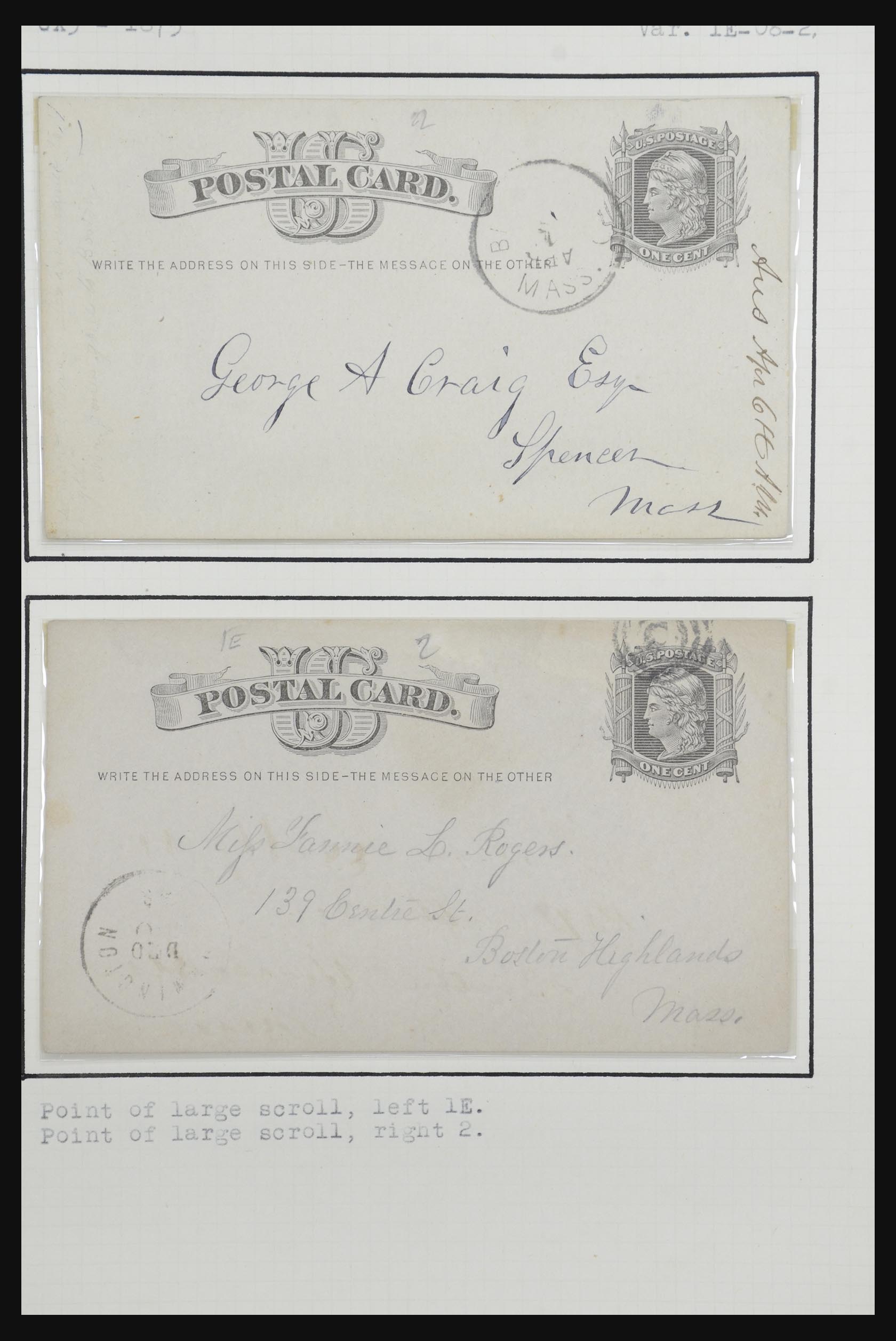 32209 058 - 32209 USA postal cards 1873-1950.