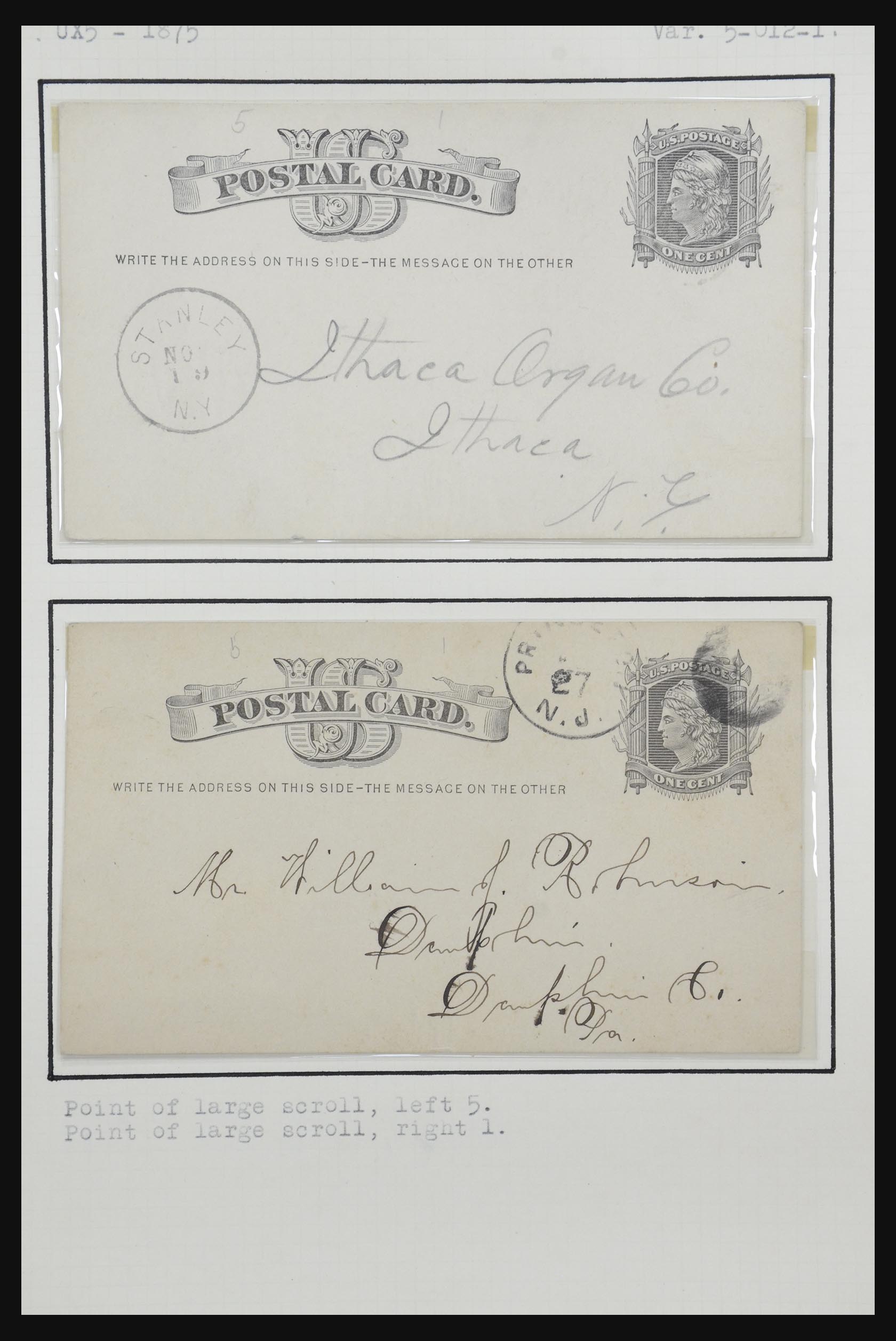 32209 062 - 32209 USA postal cards 1873-1950.
