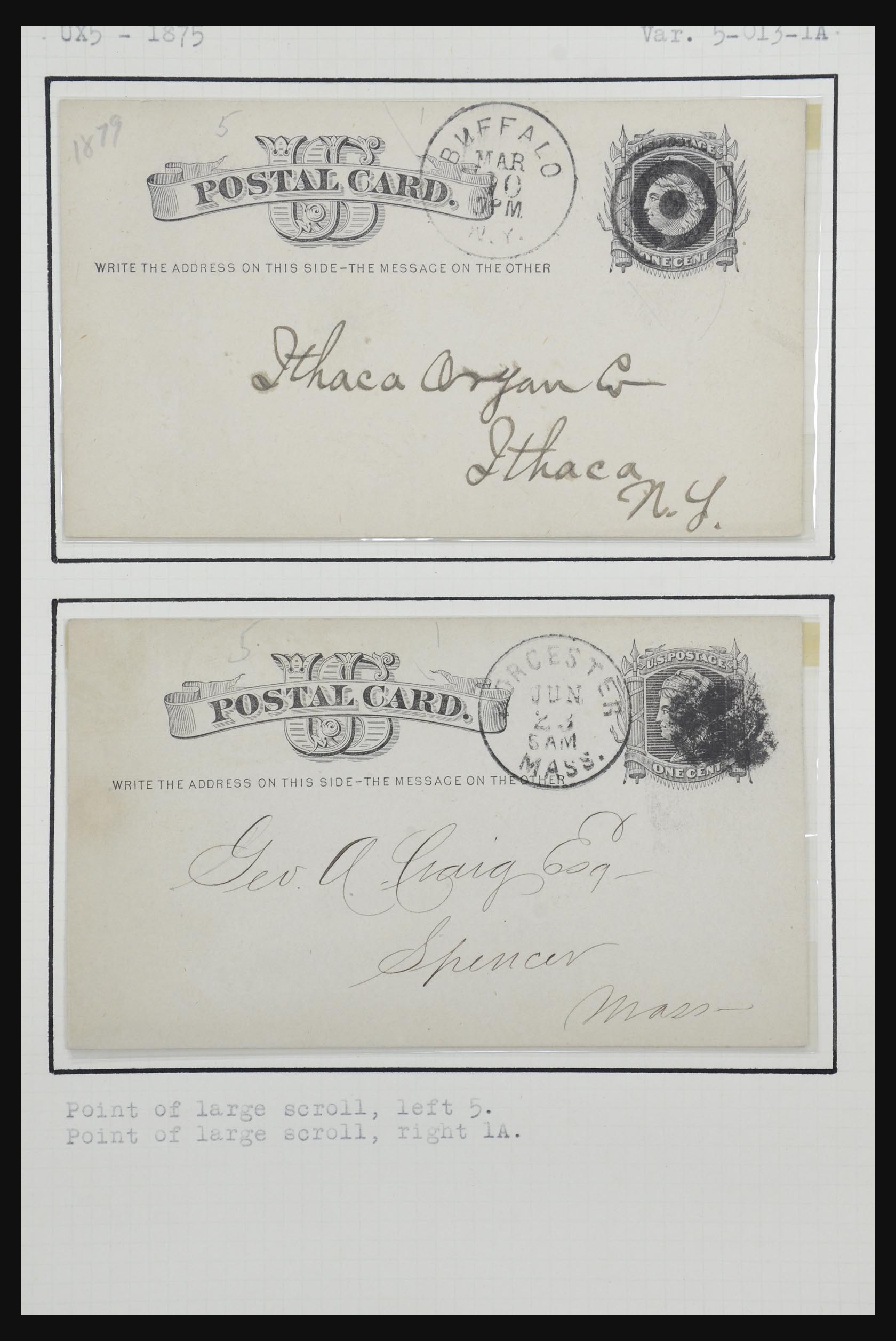 32209 063 - 32209 USA postal cards 1873-1950.