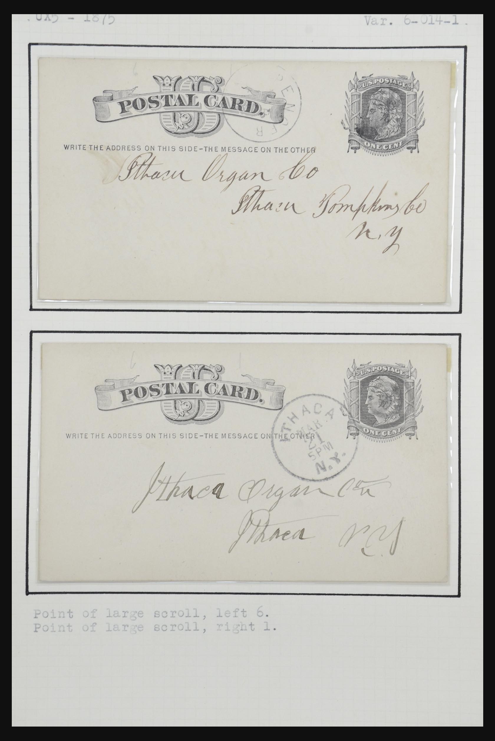 32209 064 - 32209 USA postal cards 1873-1950.