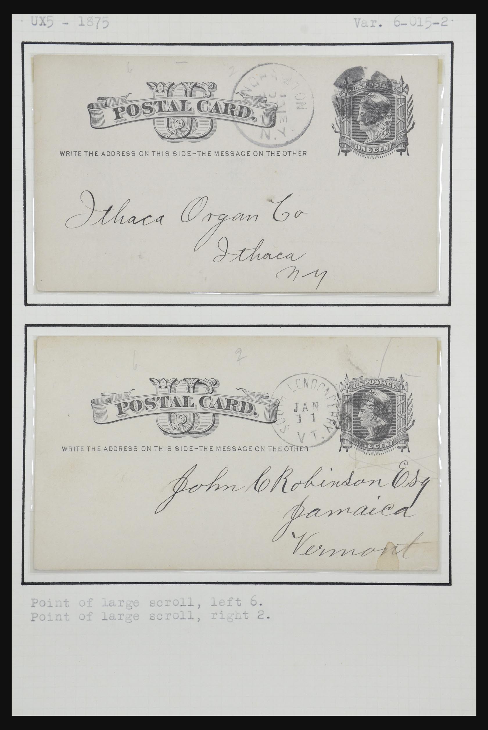 32209 065 - 32209 USA briefkaarten 1873-1950.