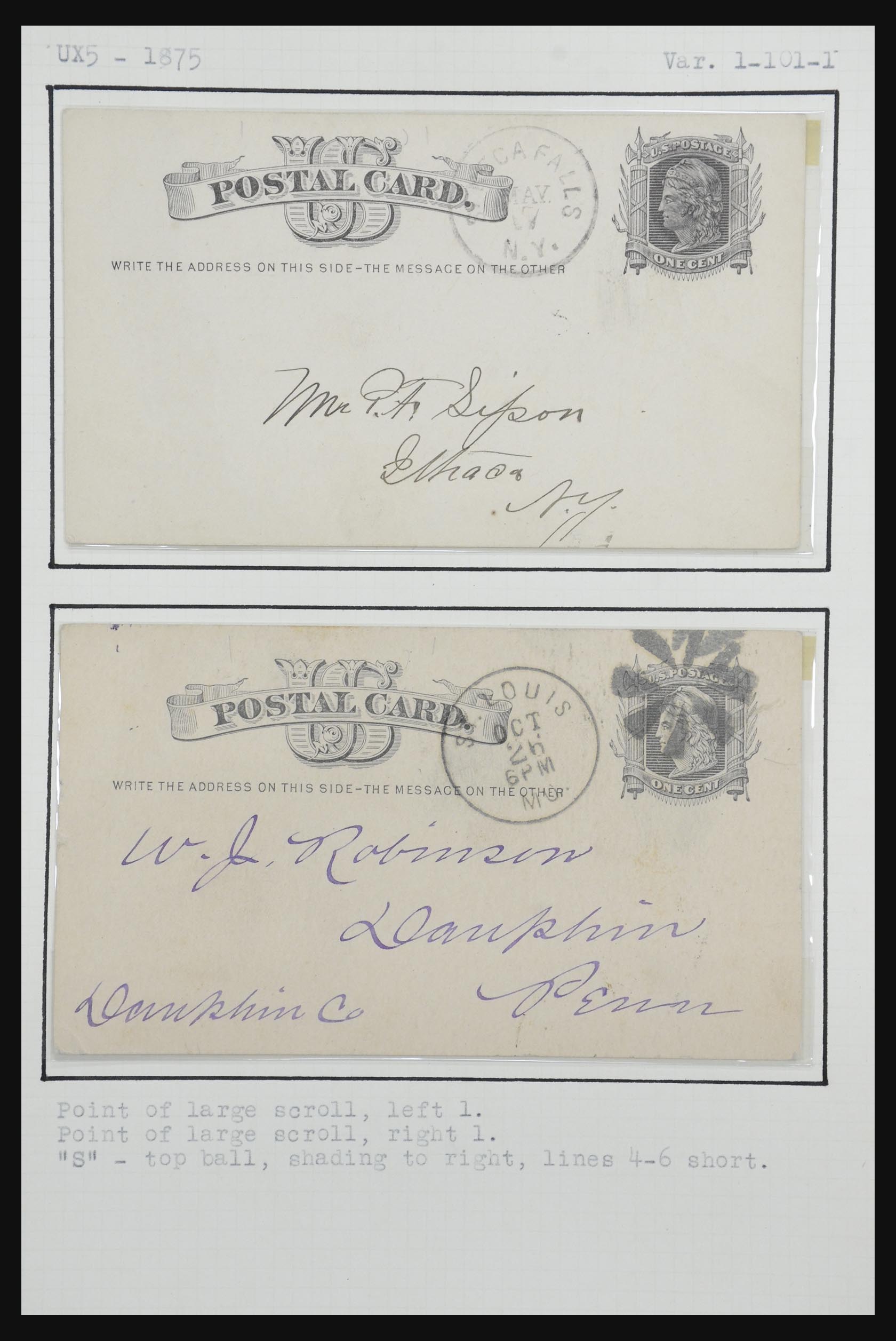 32209 066 - 32209 USA briefkaarten 1873-1950.