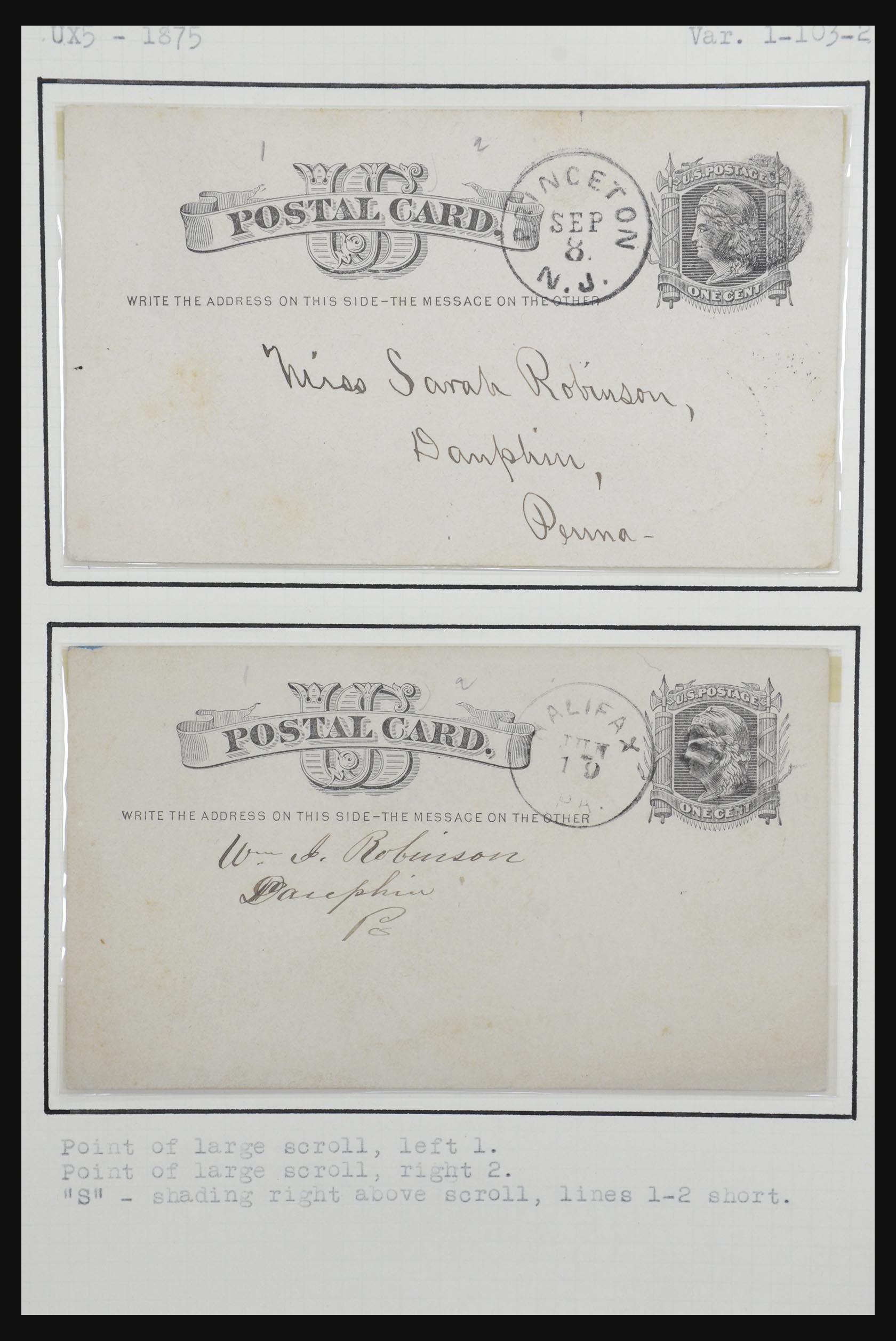 32209 068 - 32209 USA postal cards 1873-1950.
