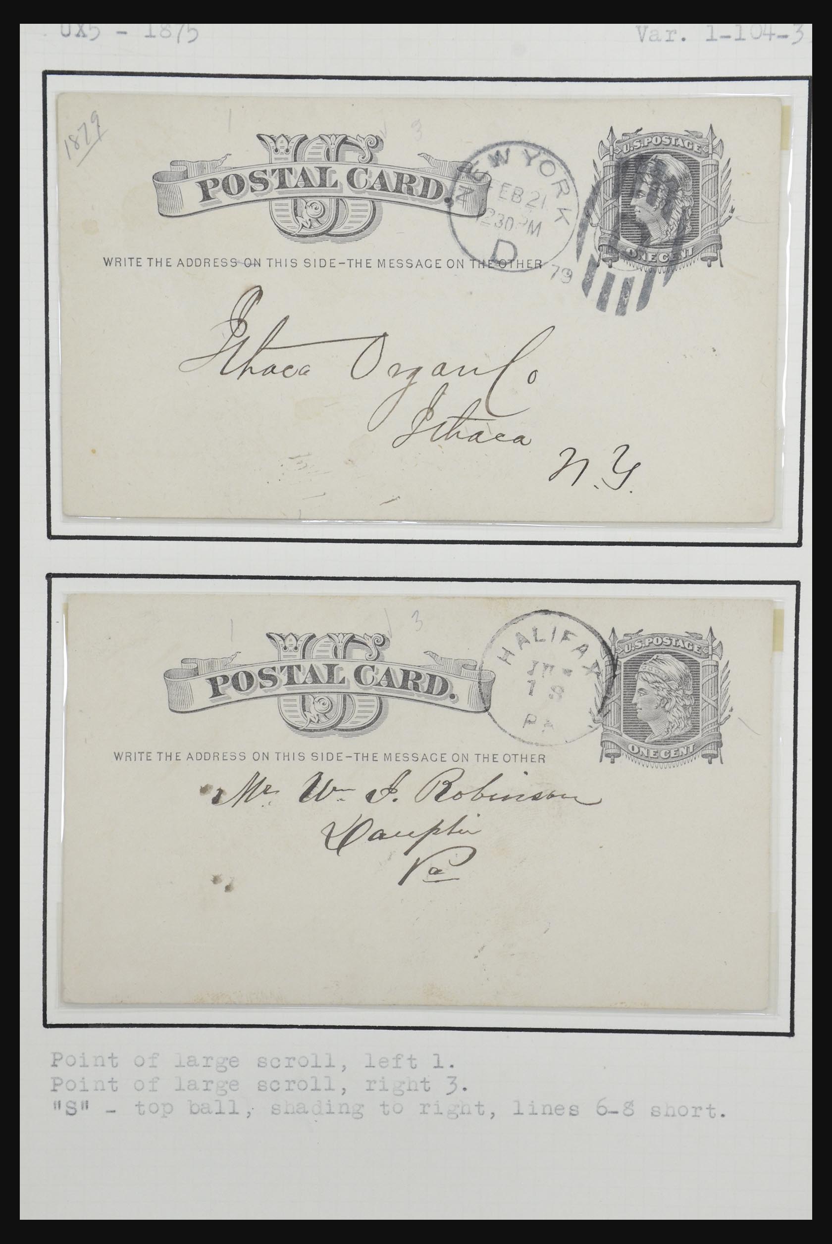 32209 069 - 32209 USA briefkaarten 1873-1950.