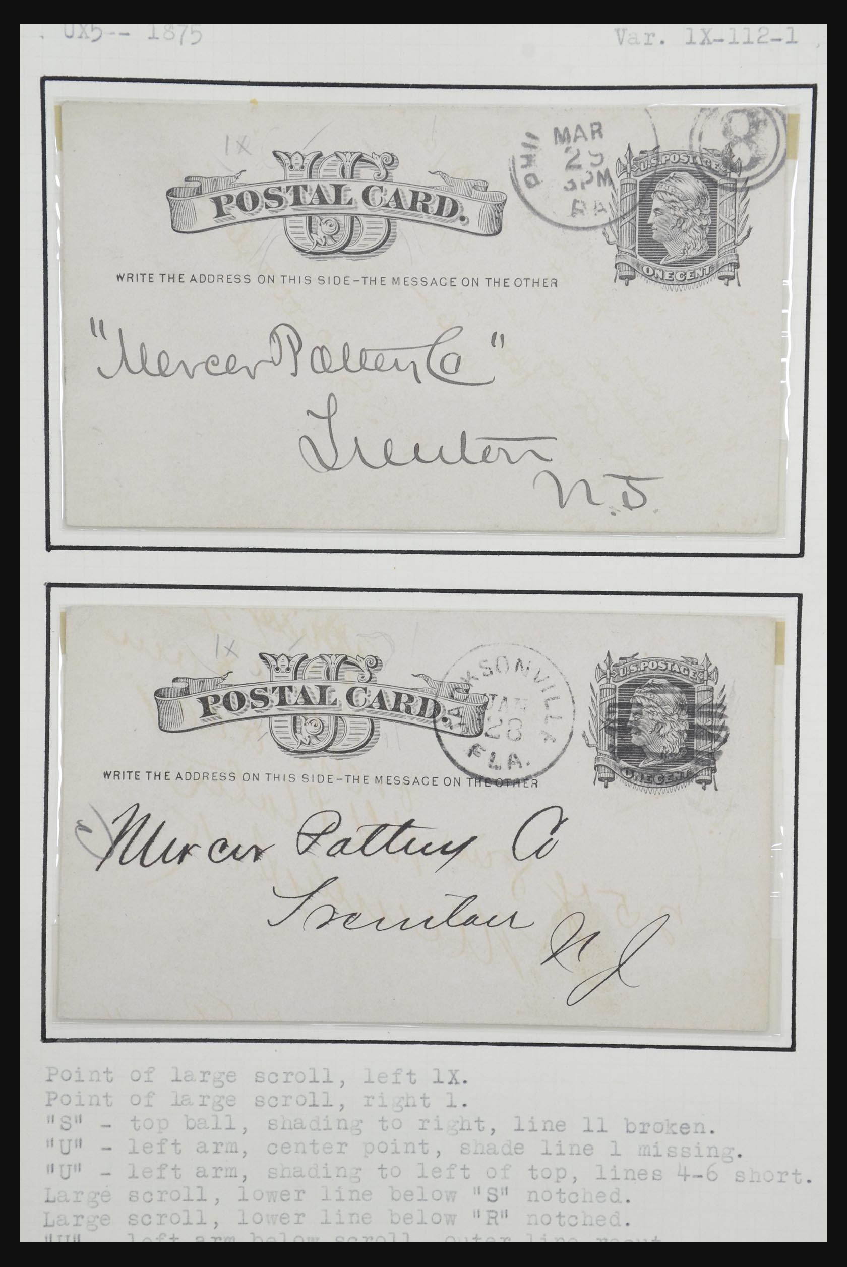 32209 076 - 32209 USA briefkaarten 1873-1950.