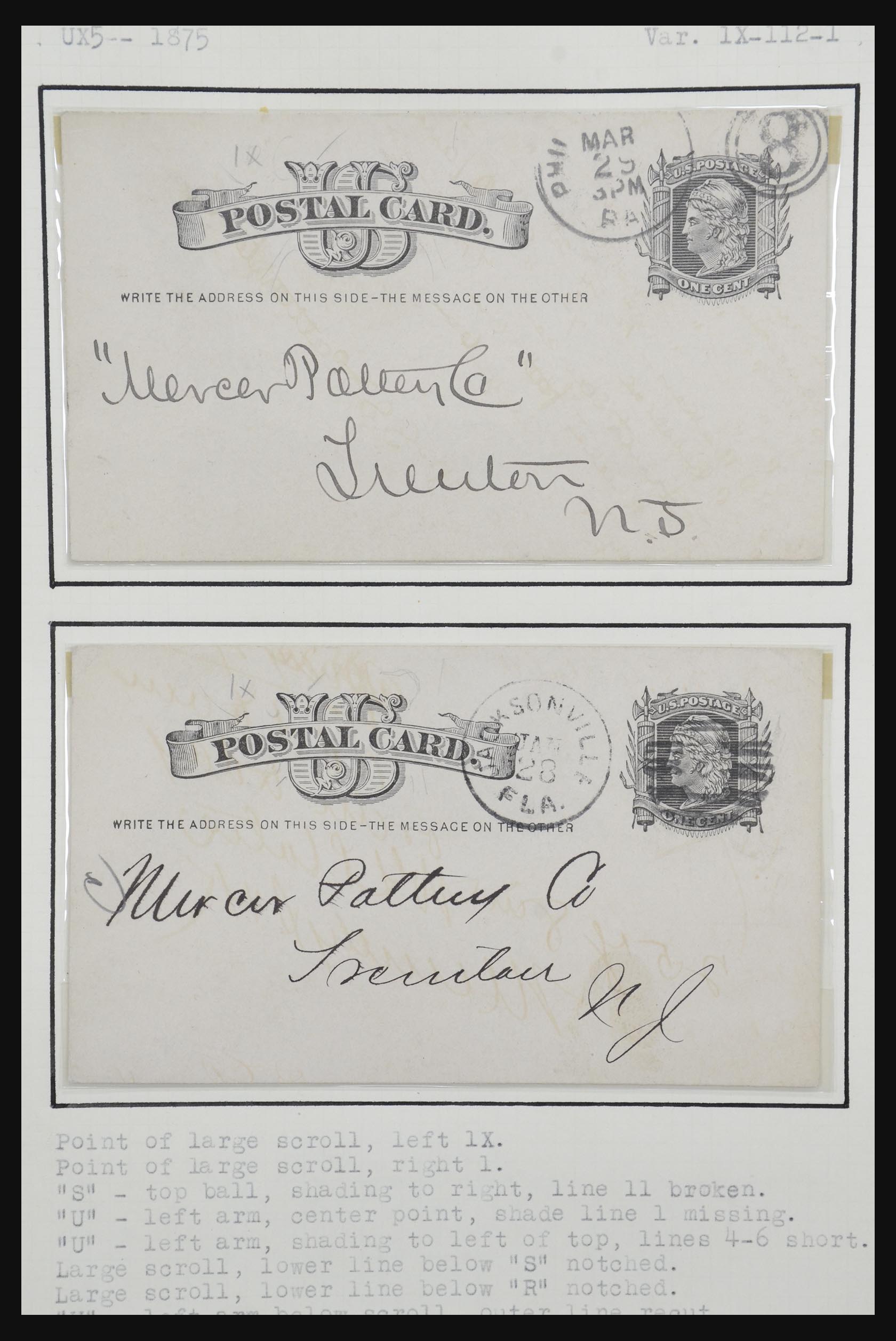 32209 077 - 32209 USA postal cards 1873-1950.