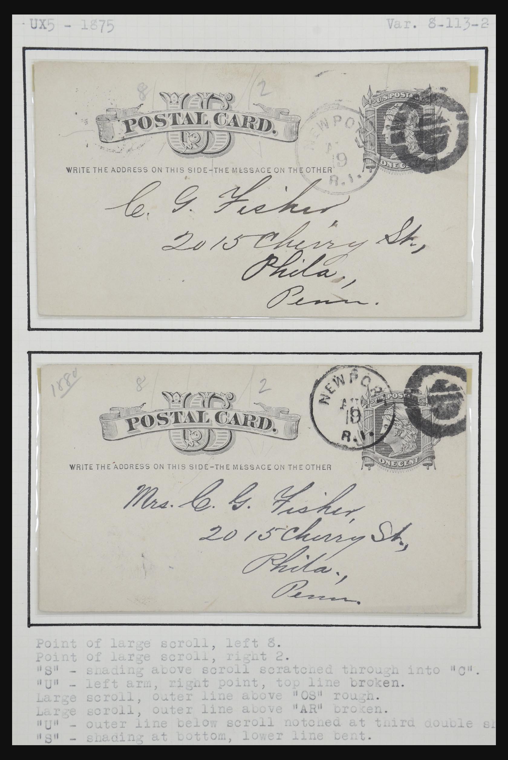 32209 078 - 32209 USA briefkaarten 1873-1950.