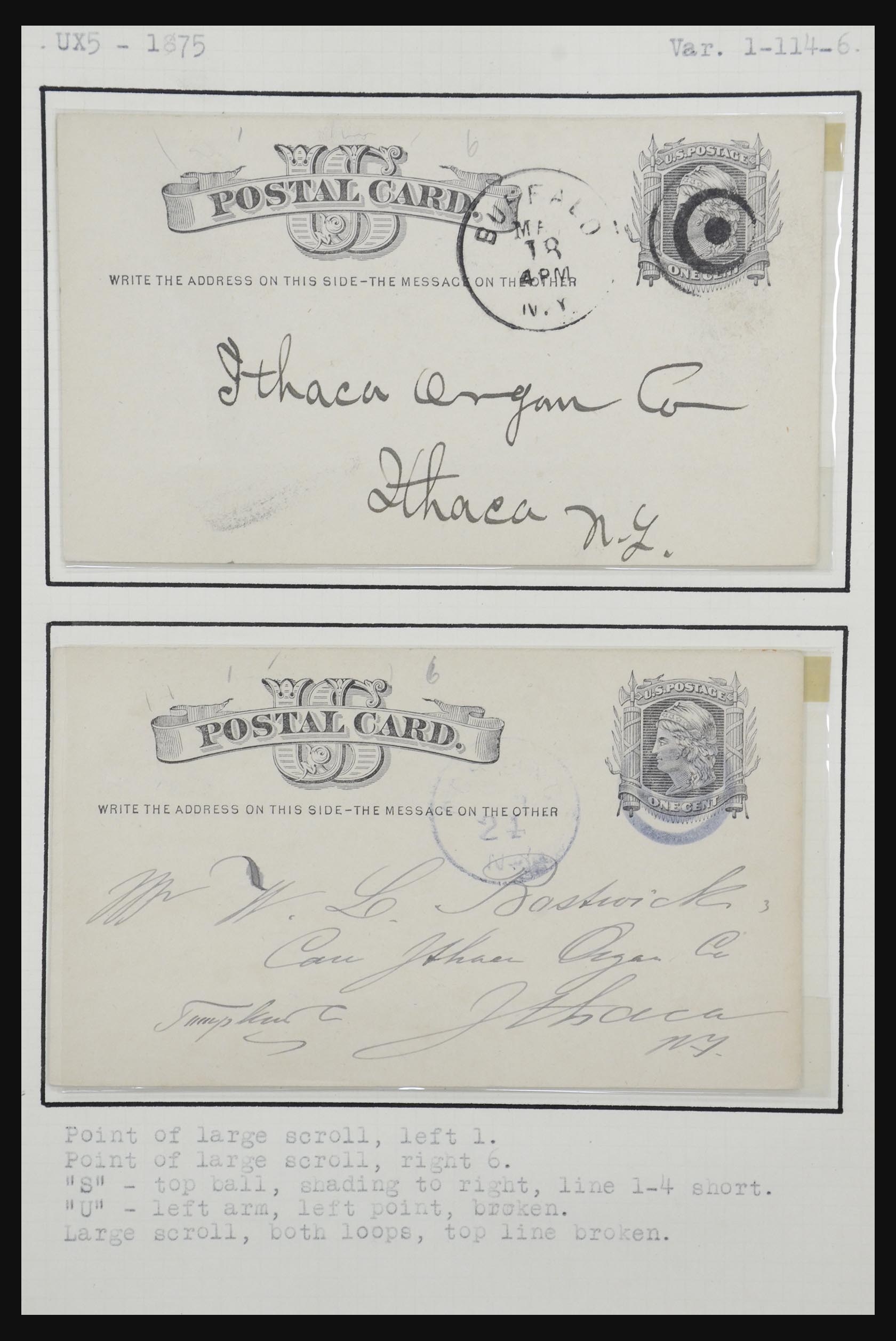 32209 079 - 32209 USA postal cards 1873-1950.