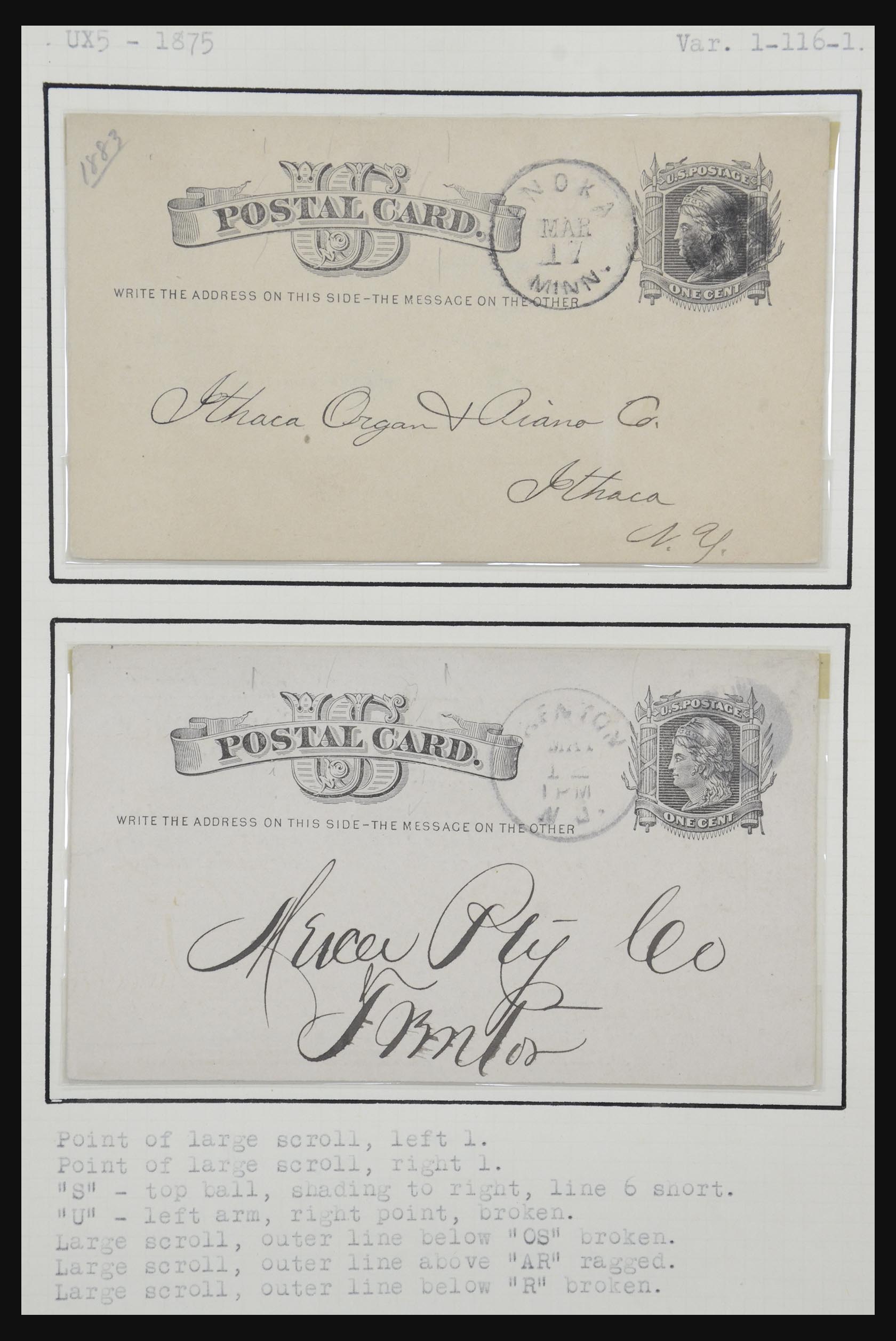 32209 081 - 32209 USA postal cards 1873-1950.