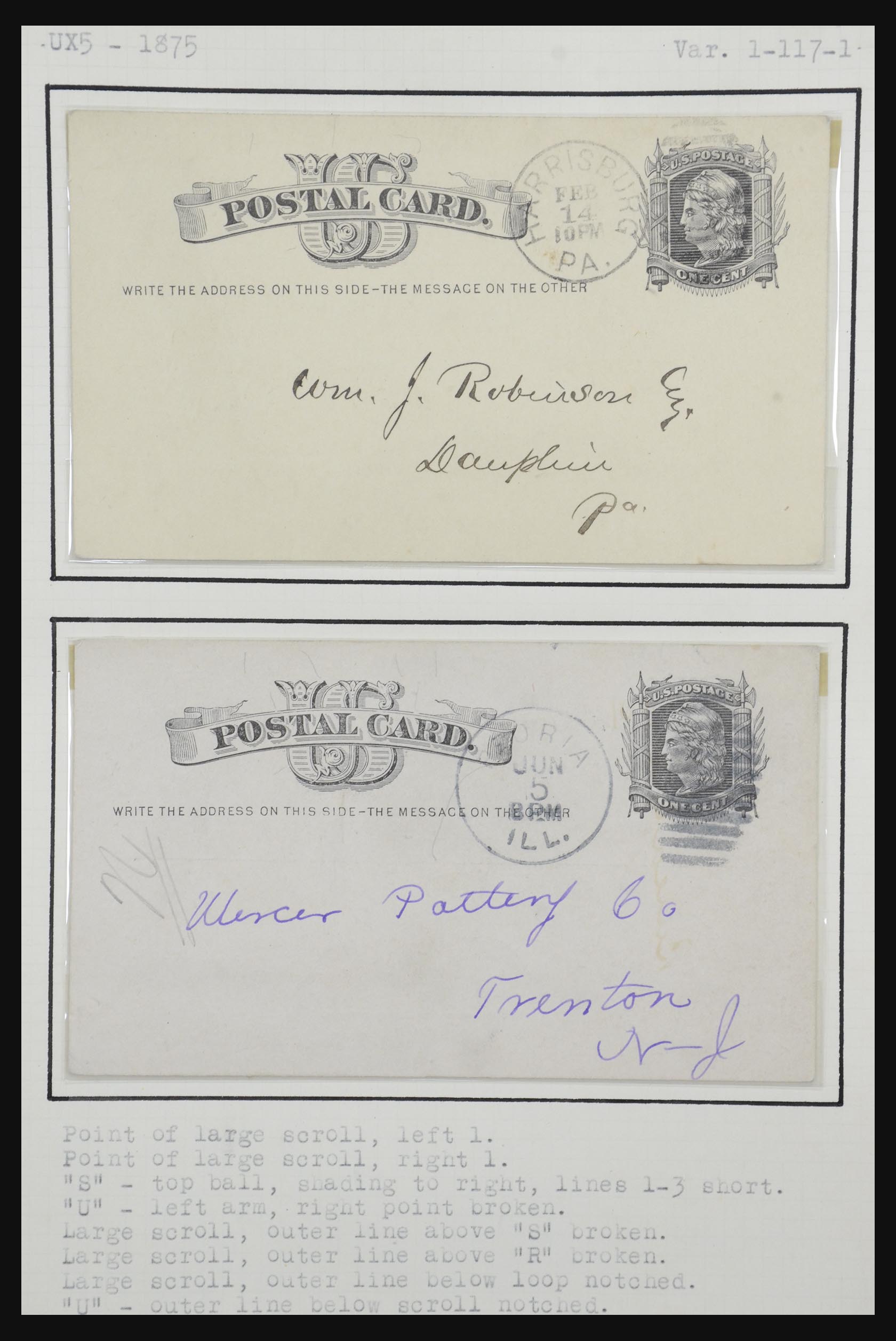 32209 082 - 32209 USA briefkaarten 1873-1950.