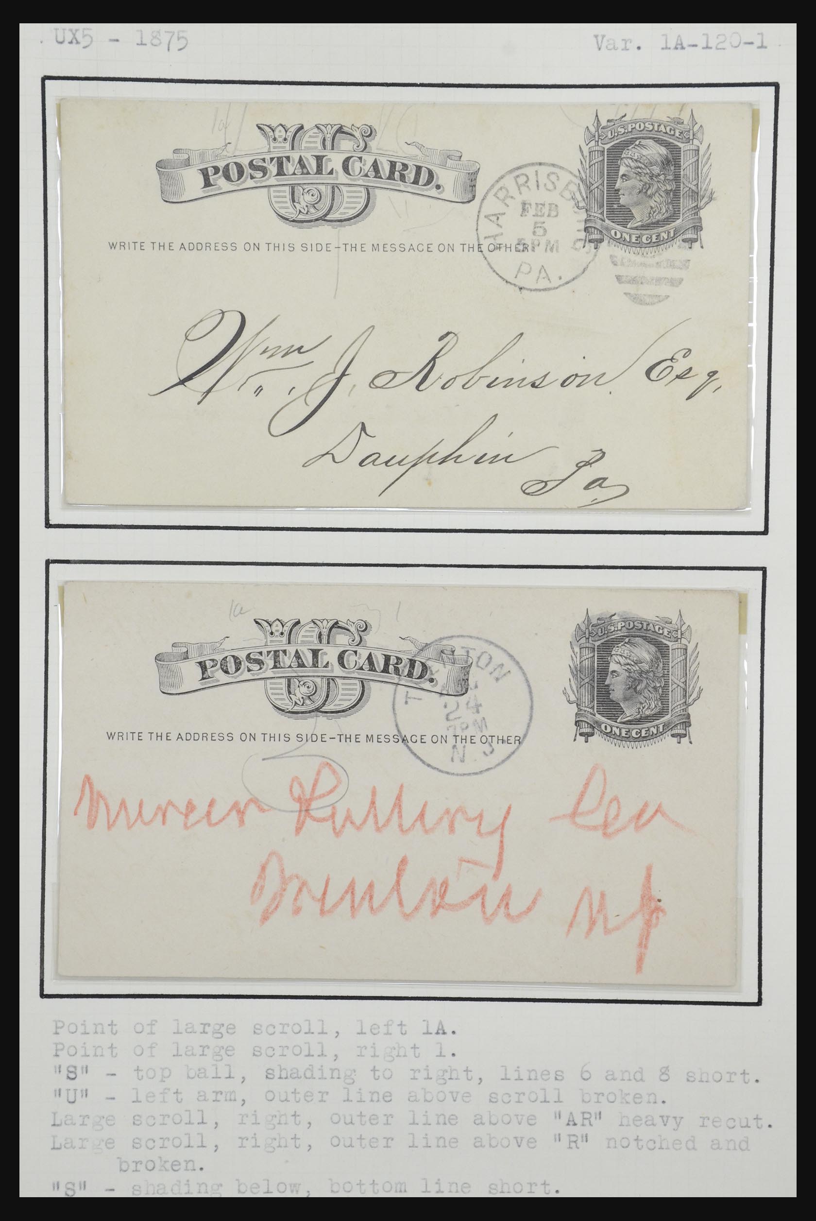 32209 085 - 32209 USA postal cards 1873-1950.