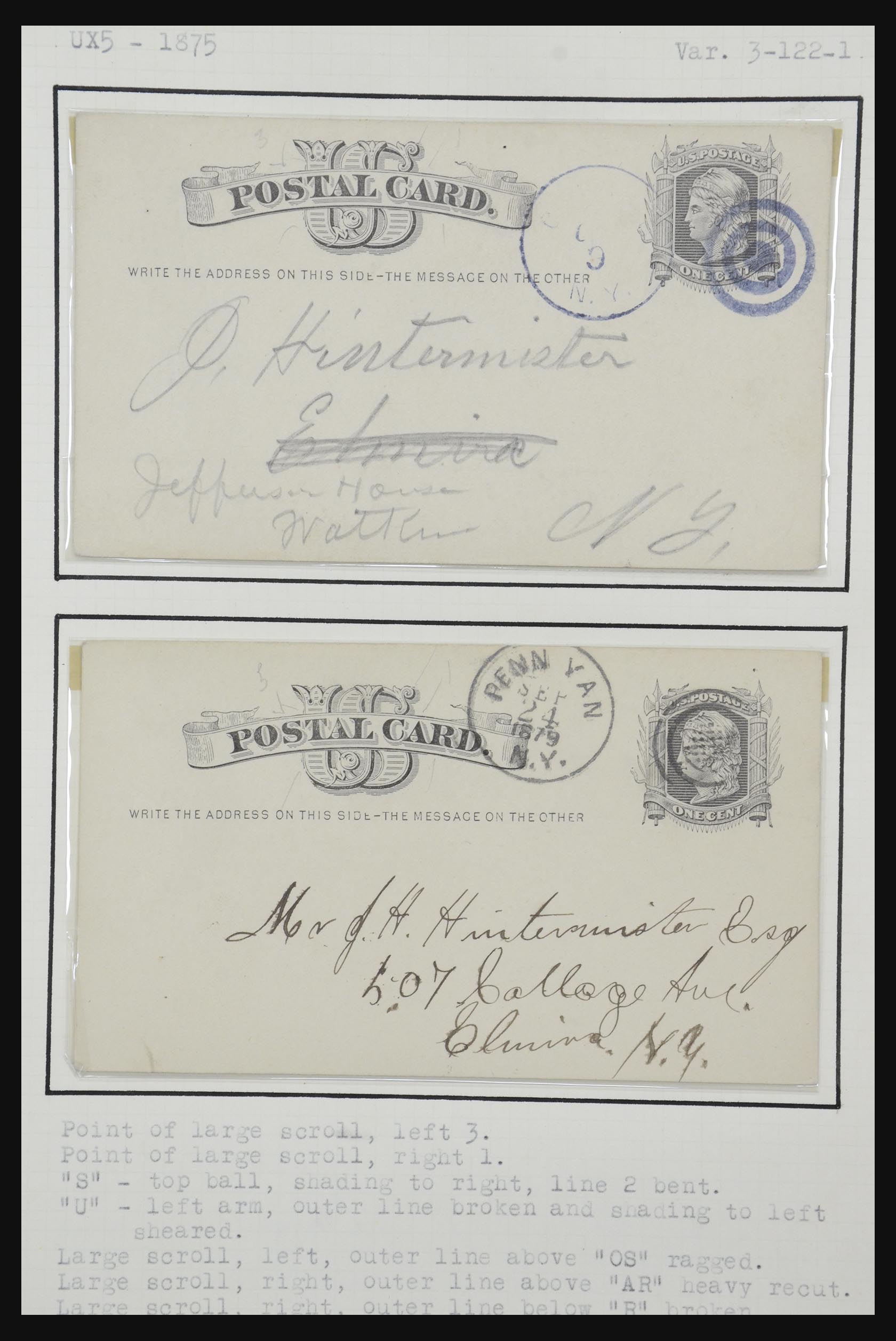 32209 087 - 32209 USA postal cards 1873-1950.