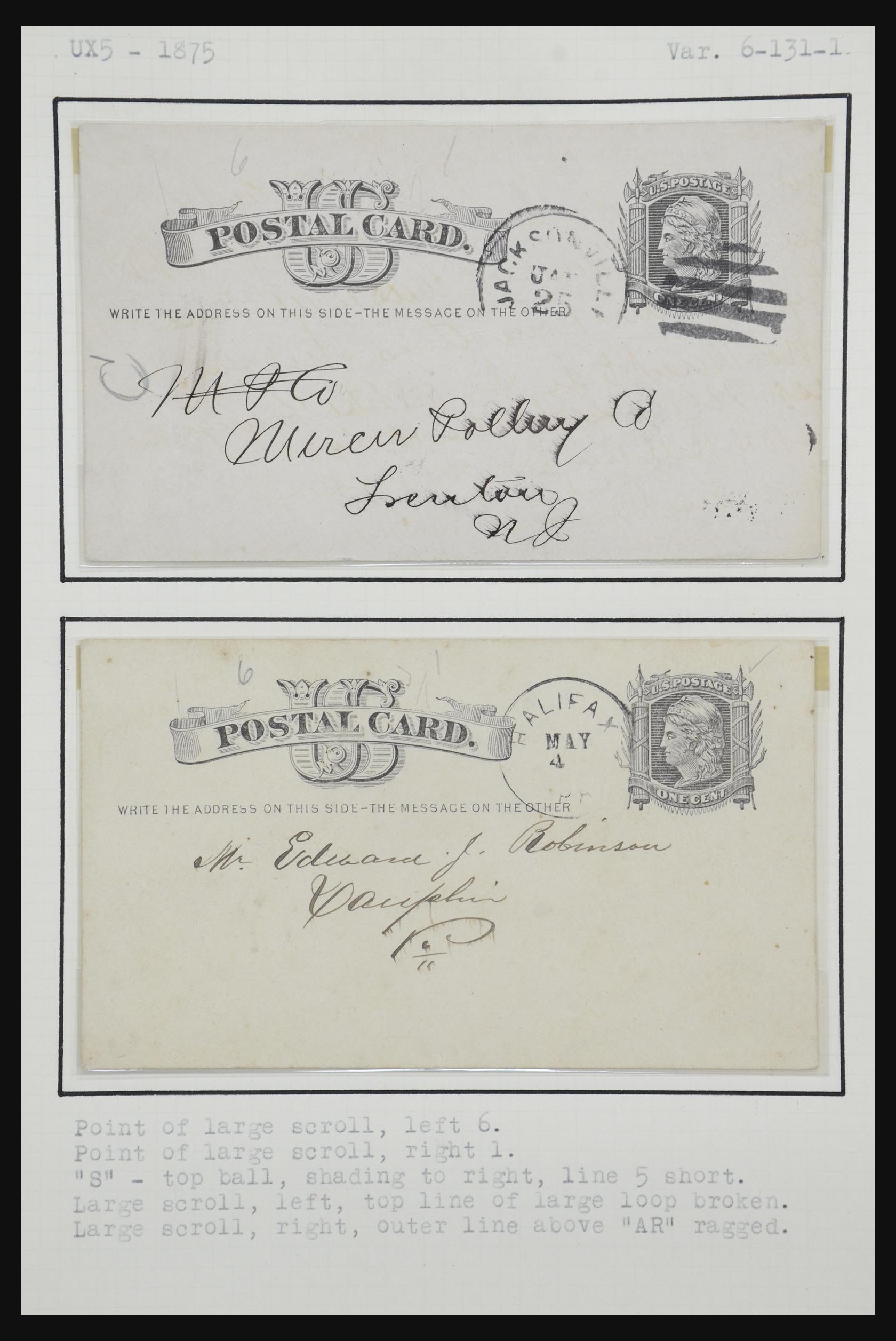 32209 095 - 32209 USA briefkaarten 1873-1950.