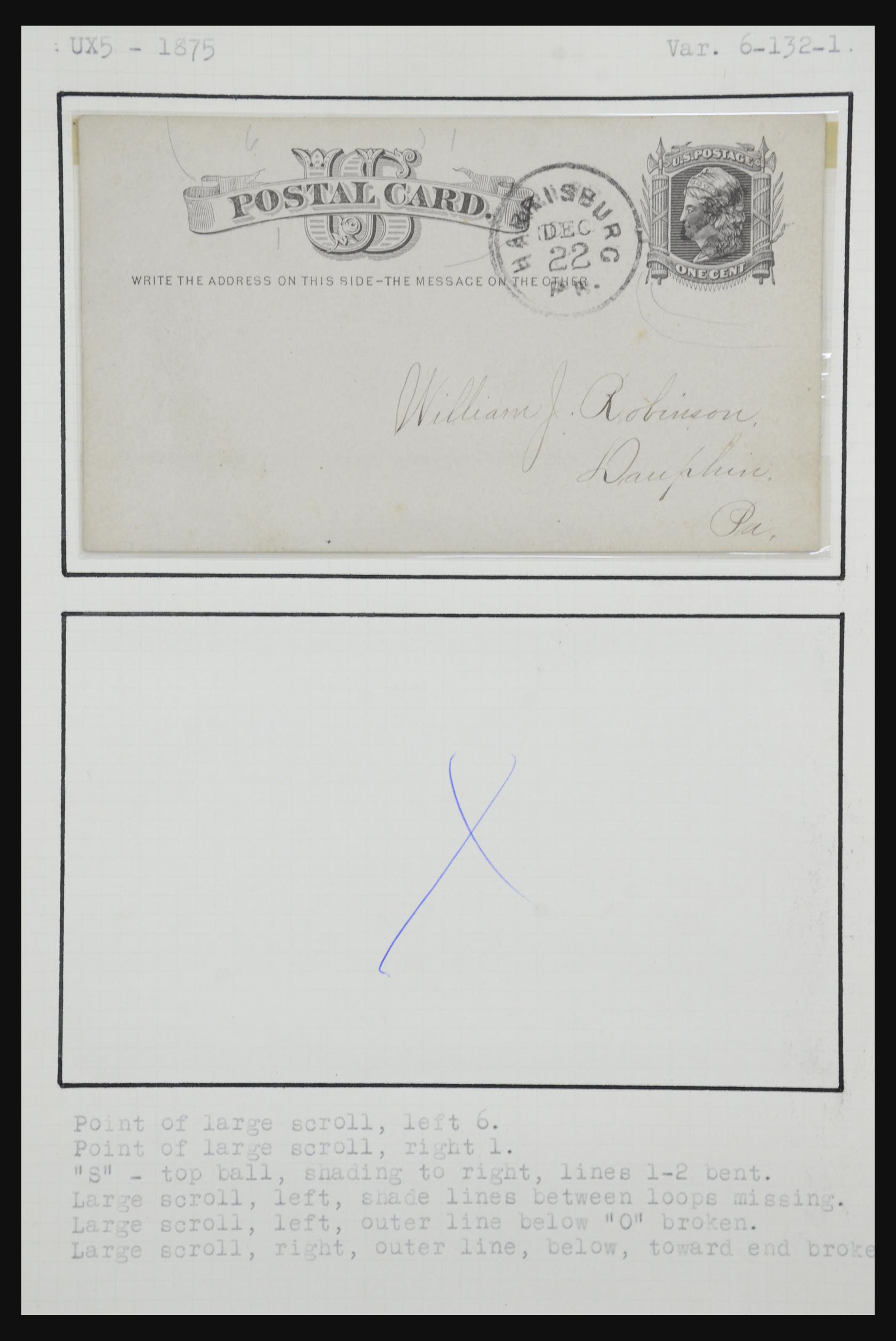 32209 096 - 32209 USA briefkaarten 1873-1950.