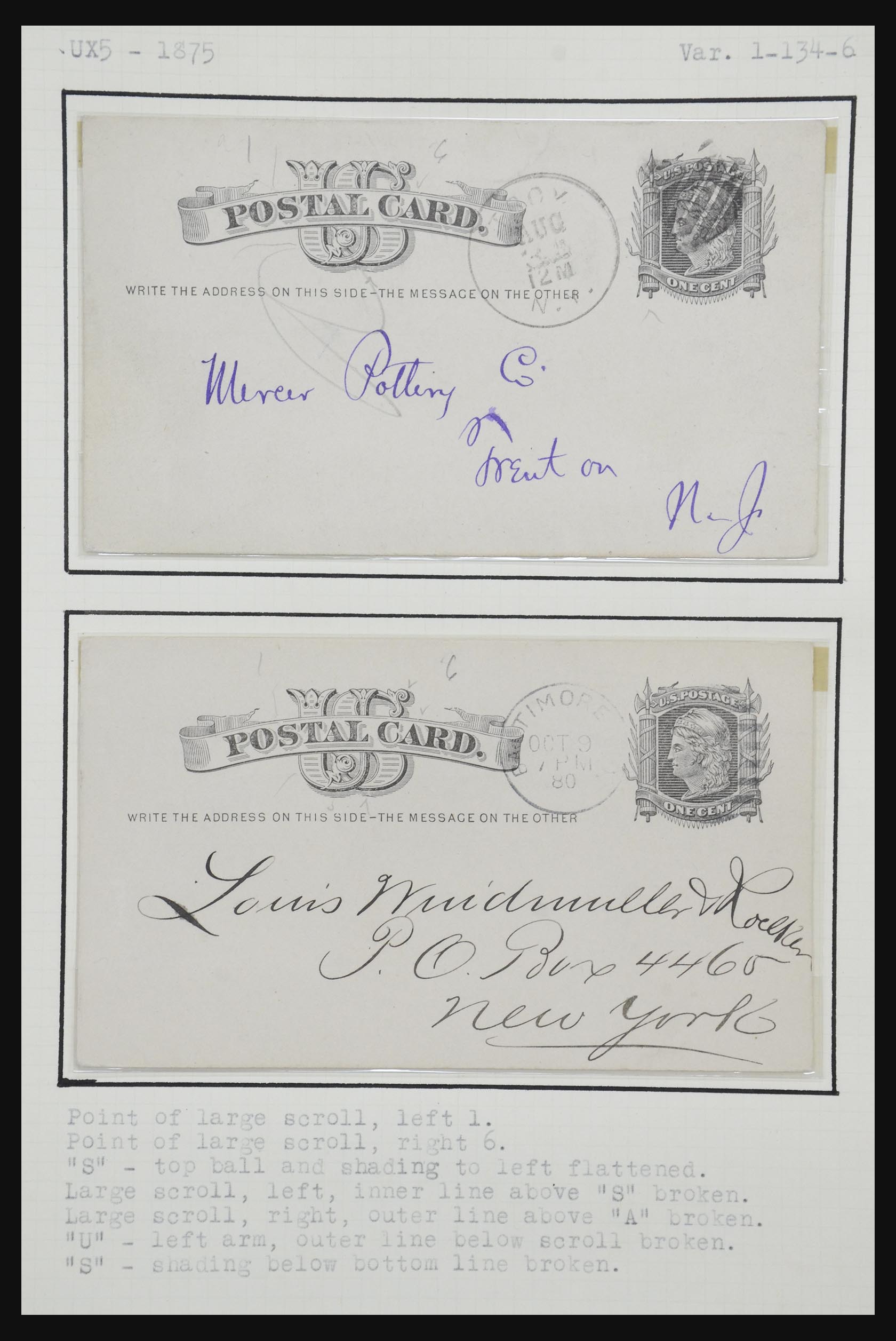 32209 098 - 32209 USA postal cards 1873-1950.
