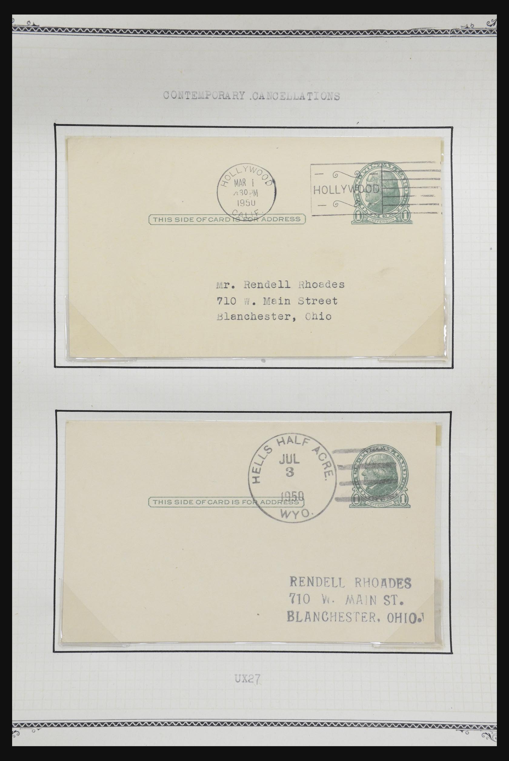 32209 534 - 32209 USA postal cards 1873-1950.