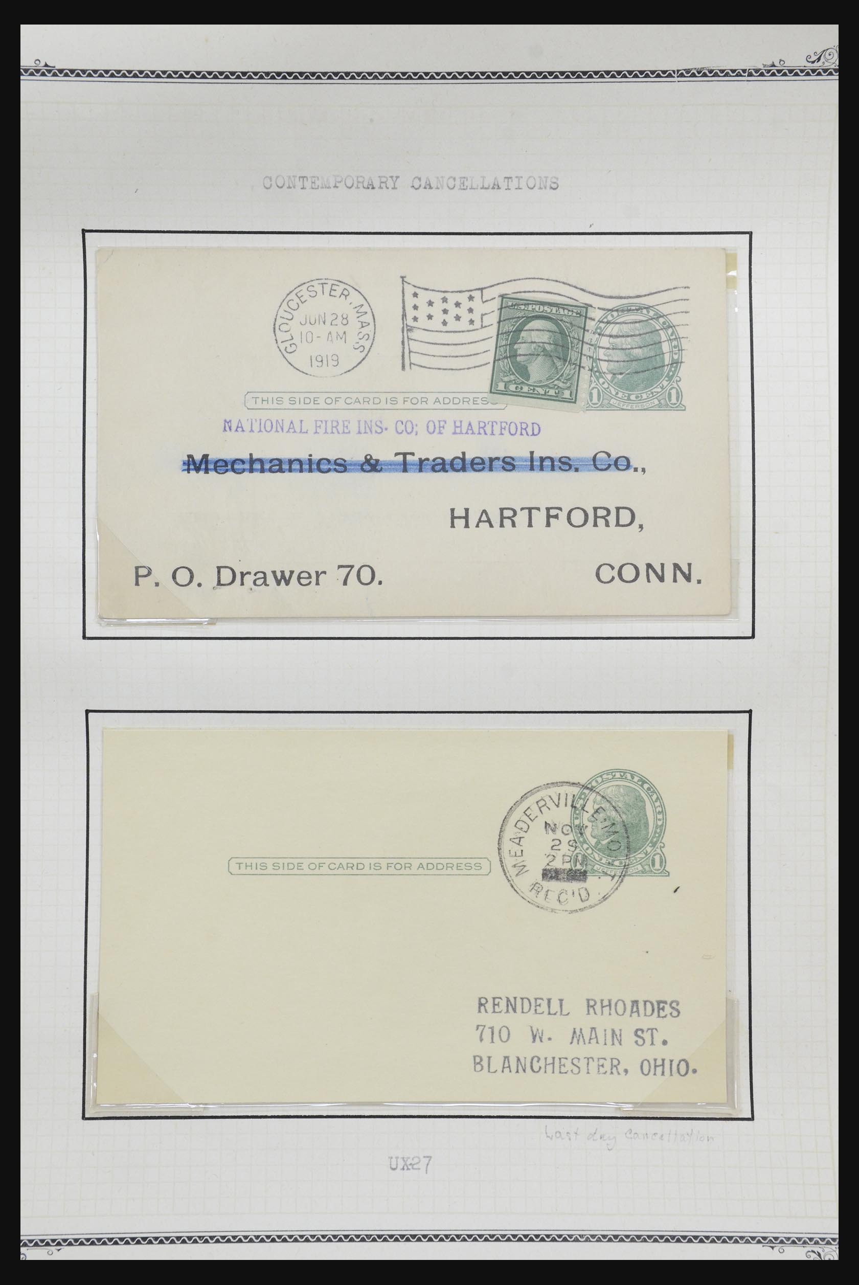 32209 535 - 32209 USA postal cards 1873-1950.