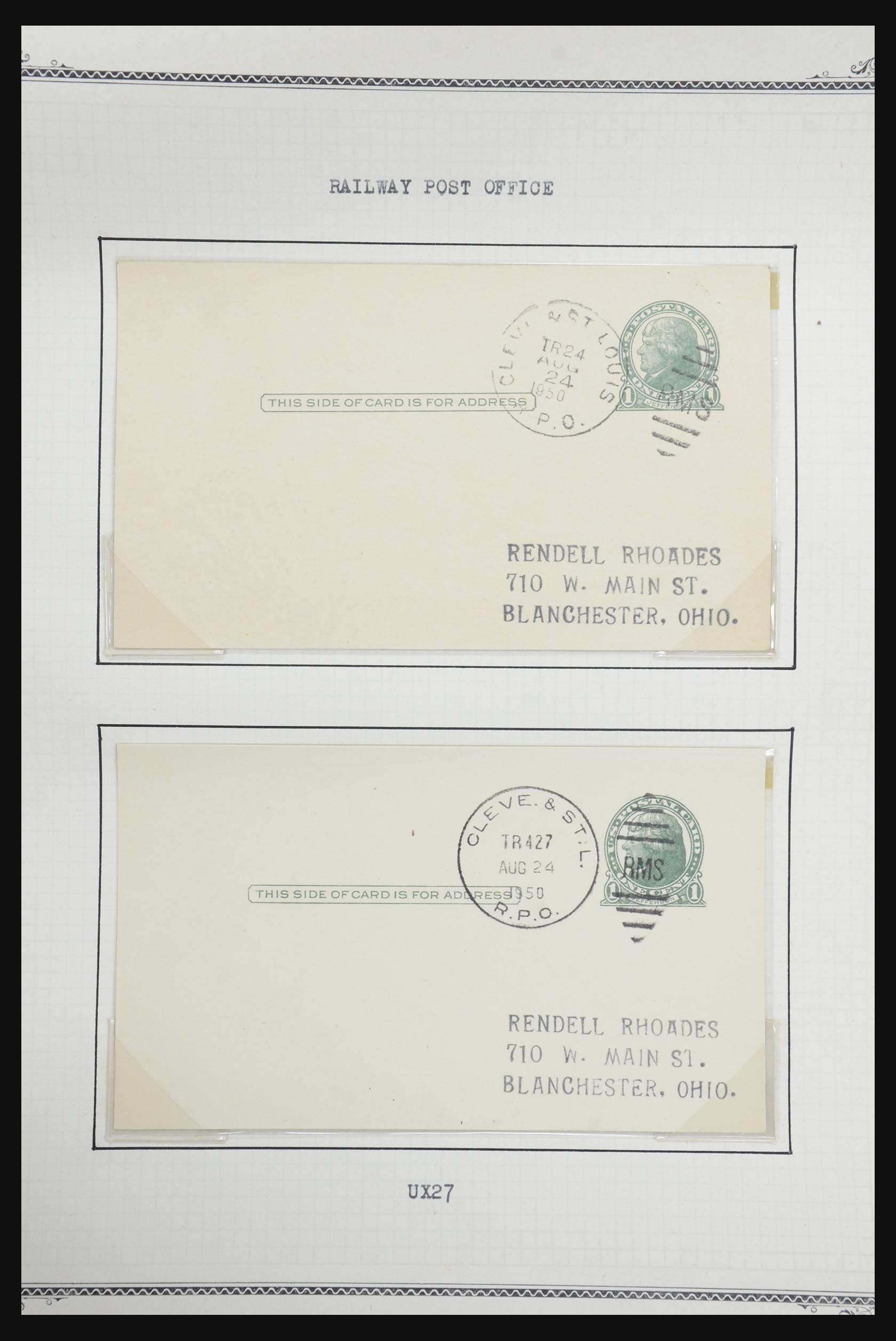 32209 537 - 32209 USA postal cards 1873-1950.