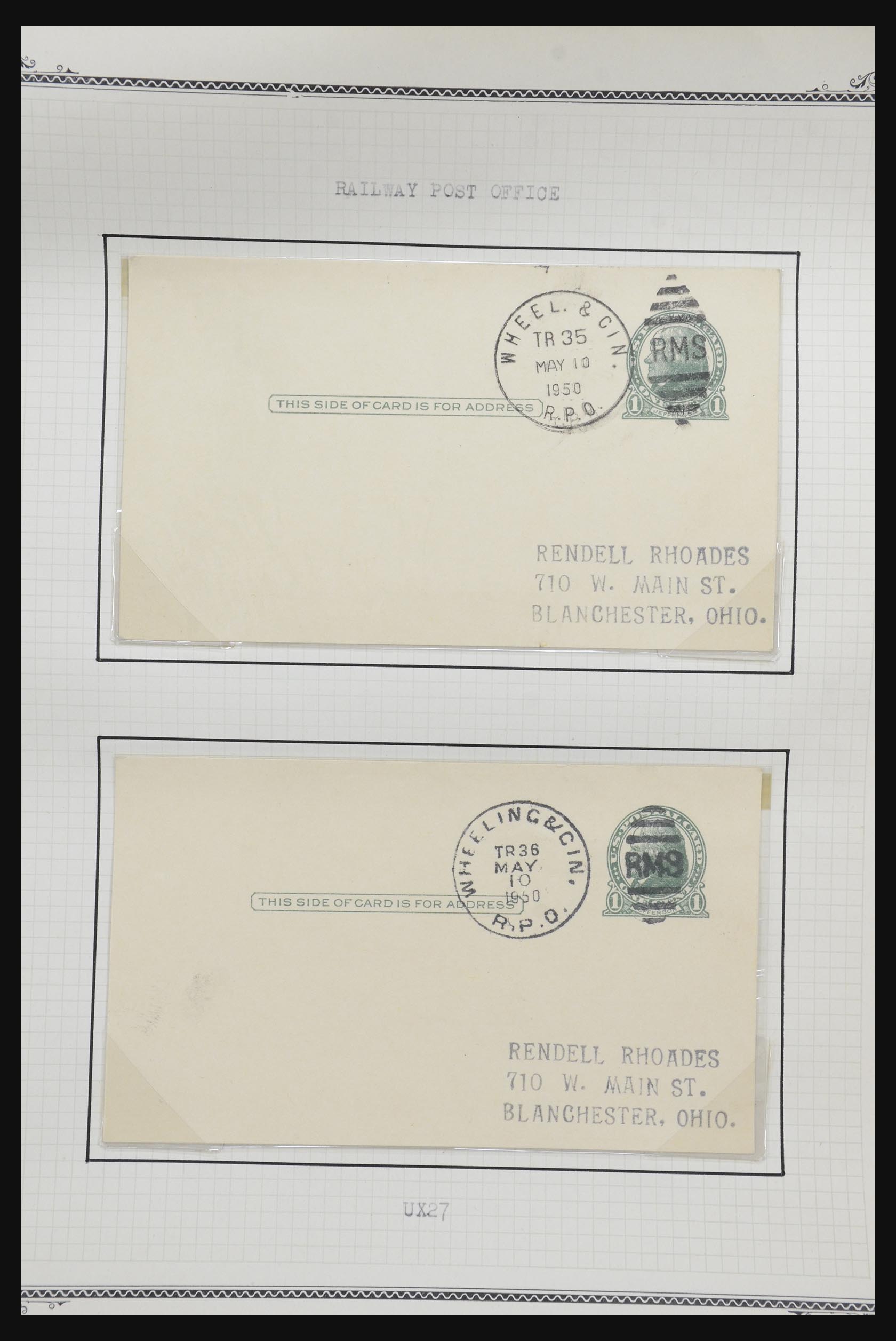 32209 538 - 32209 USA postal cards 1873-1950.