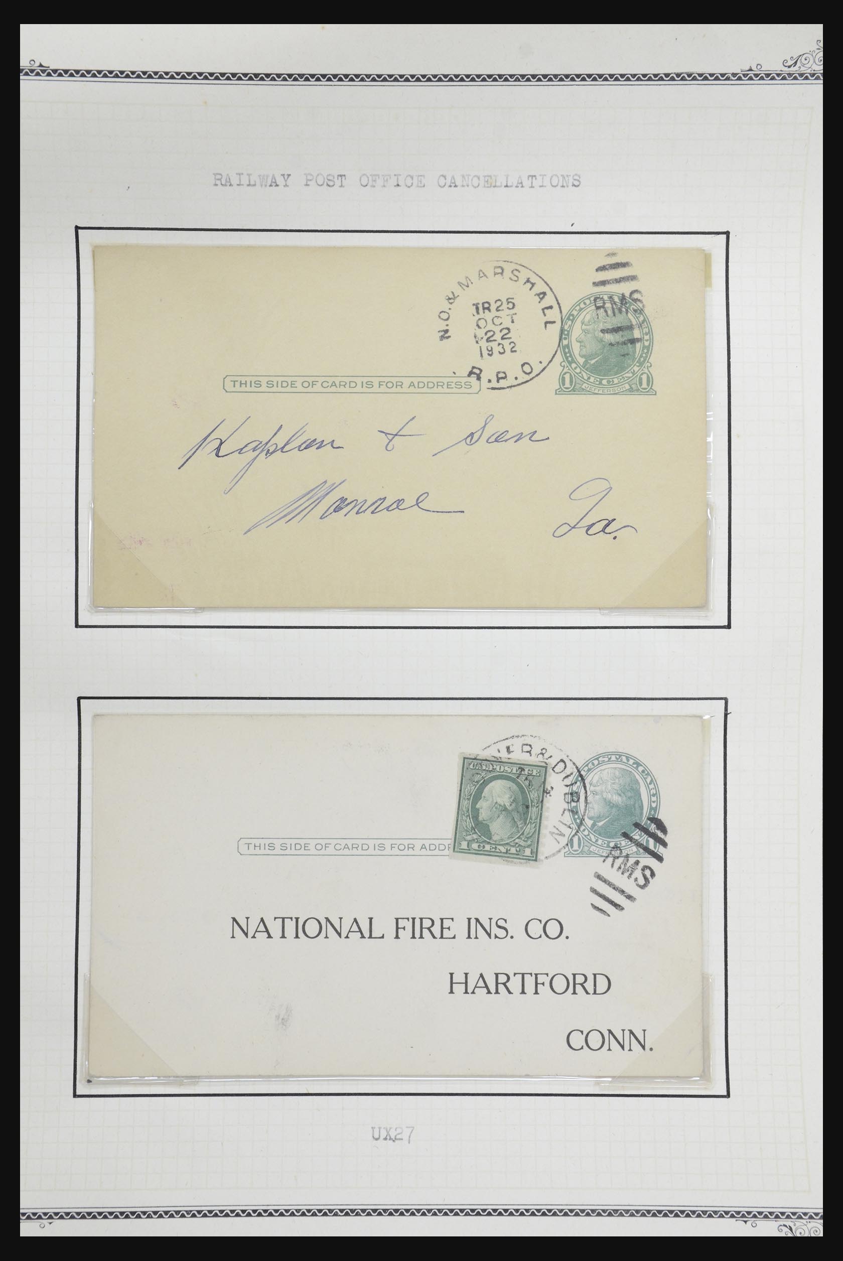 32209 539 - 32209 USA postal cards 1873-1950.