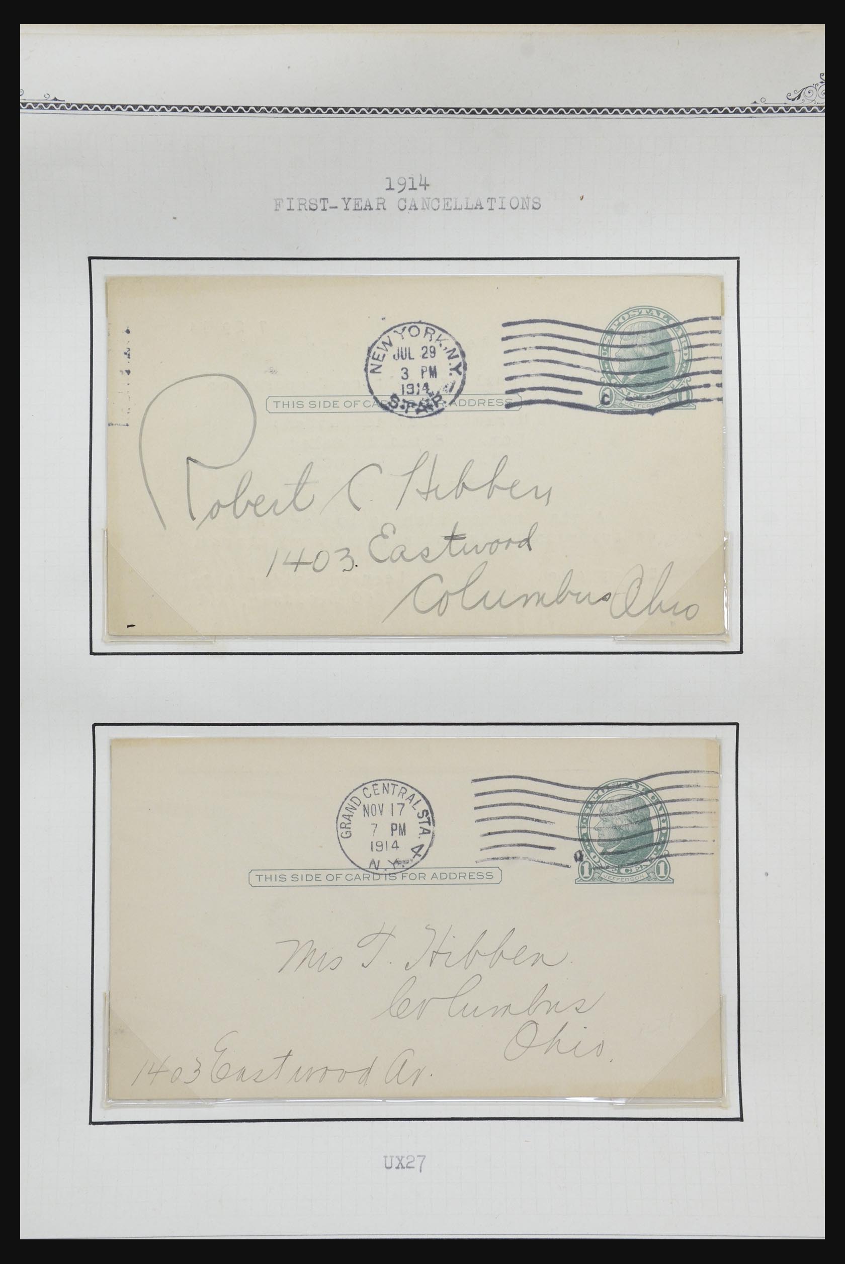 32209 541 - 32209 USA briefkaarten 1873-1950.