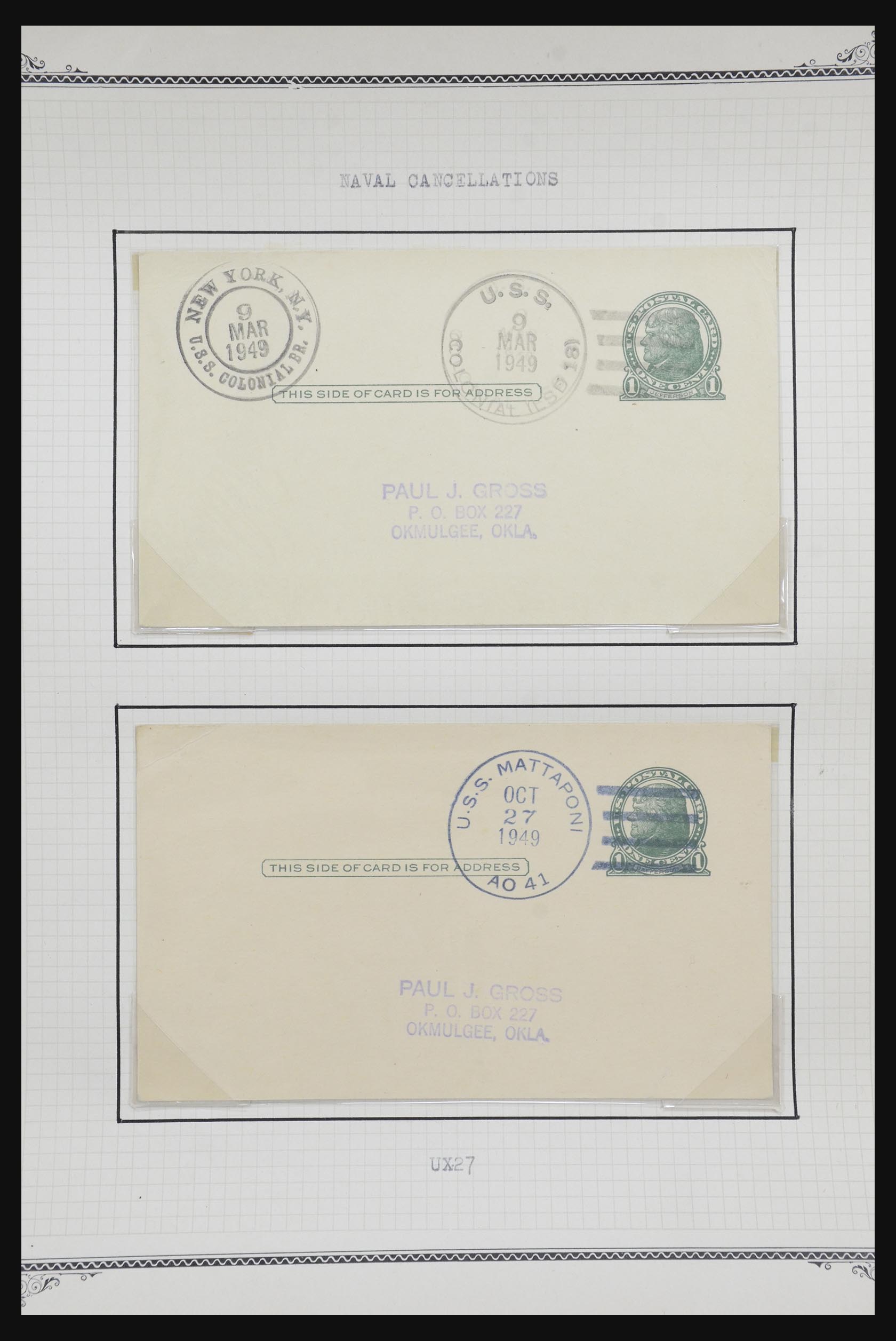 32209 550 - 32209 USA postal cards 1873-1950.