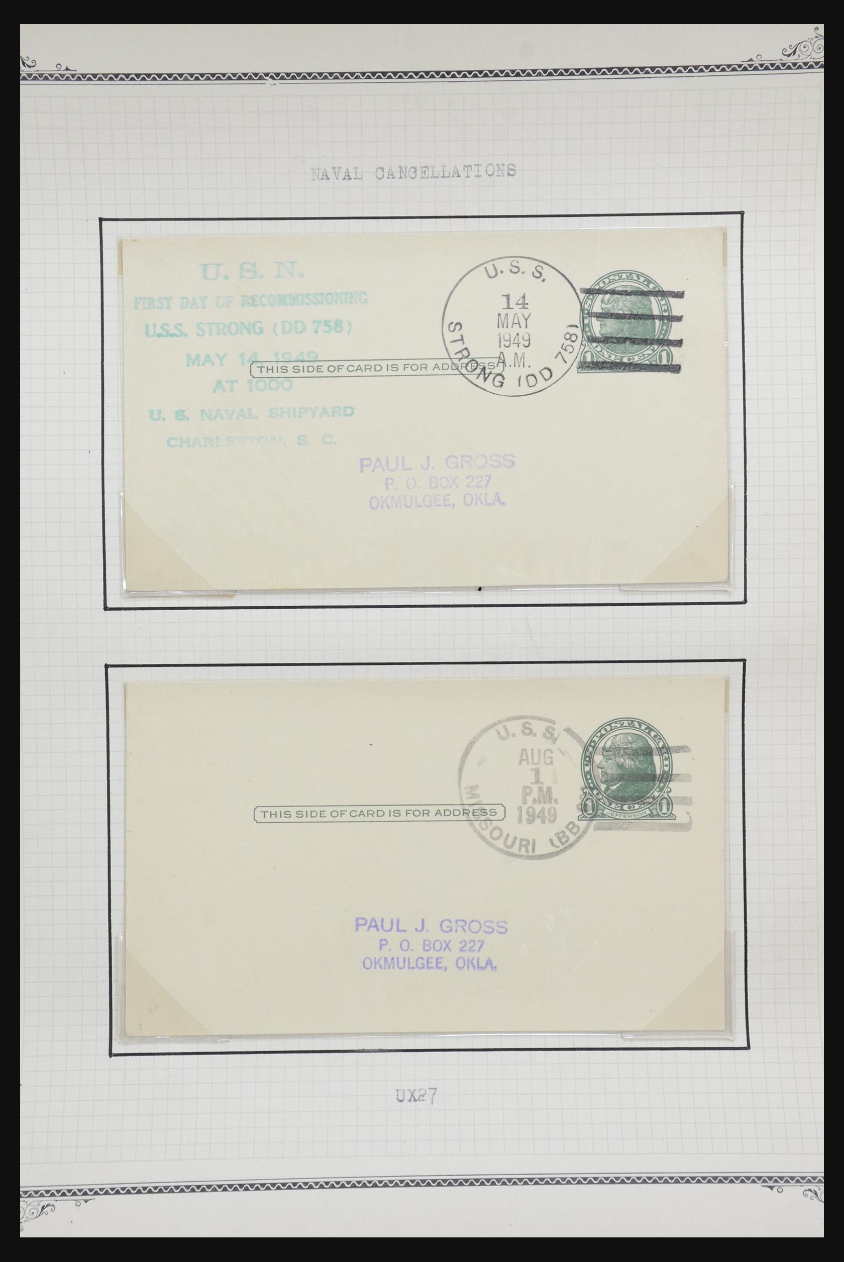 32209 551 - 32209 USA briefkaarten 1873-1950.