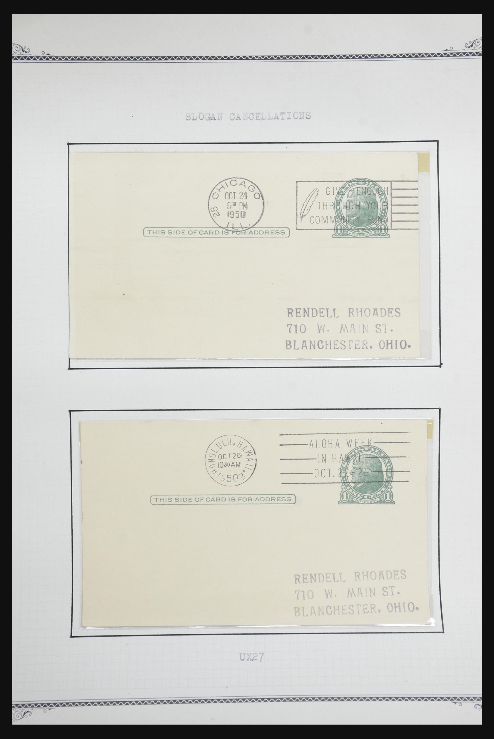 32209 558 - 32209 USA briefkaarten 1873-1950.