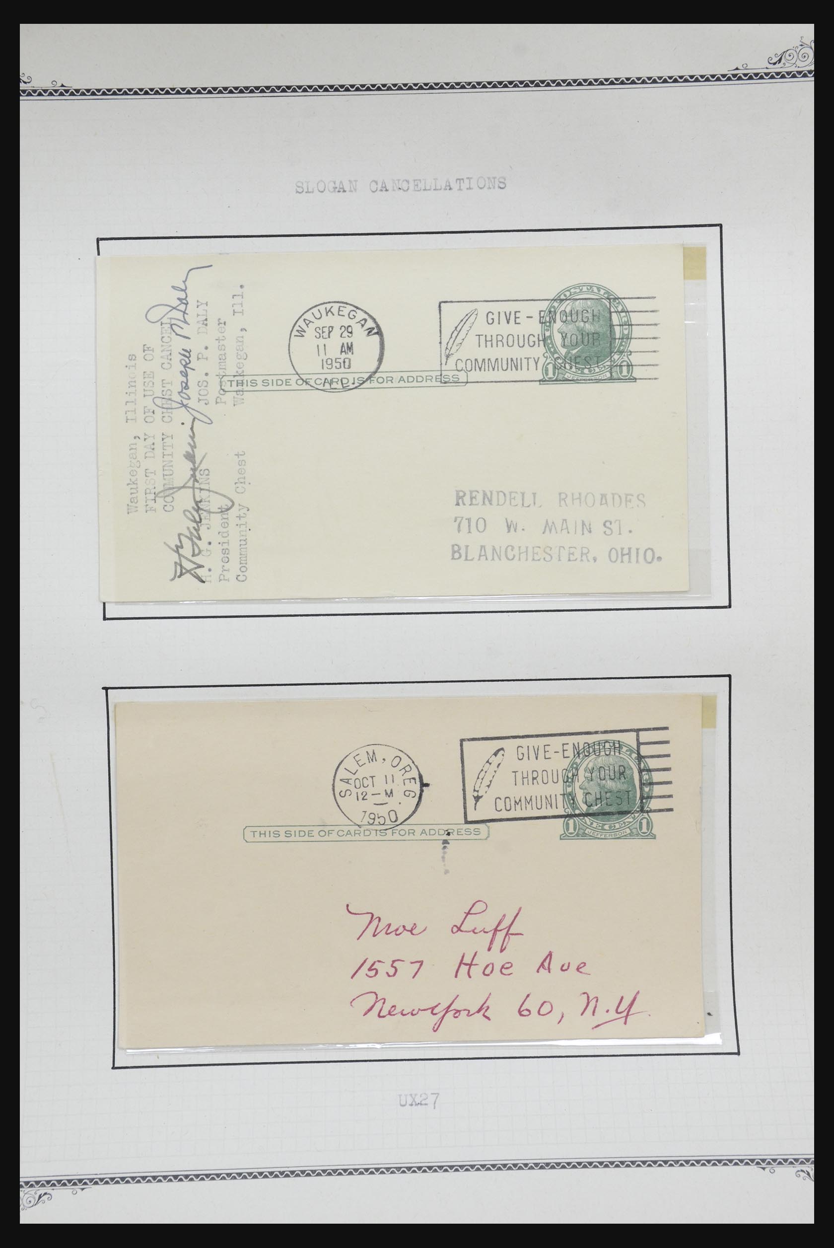 32209 559 - 32209 USA briefkaarten 1873-1950.