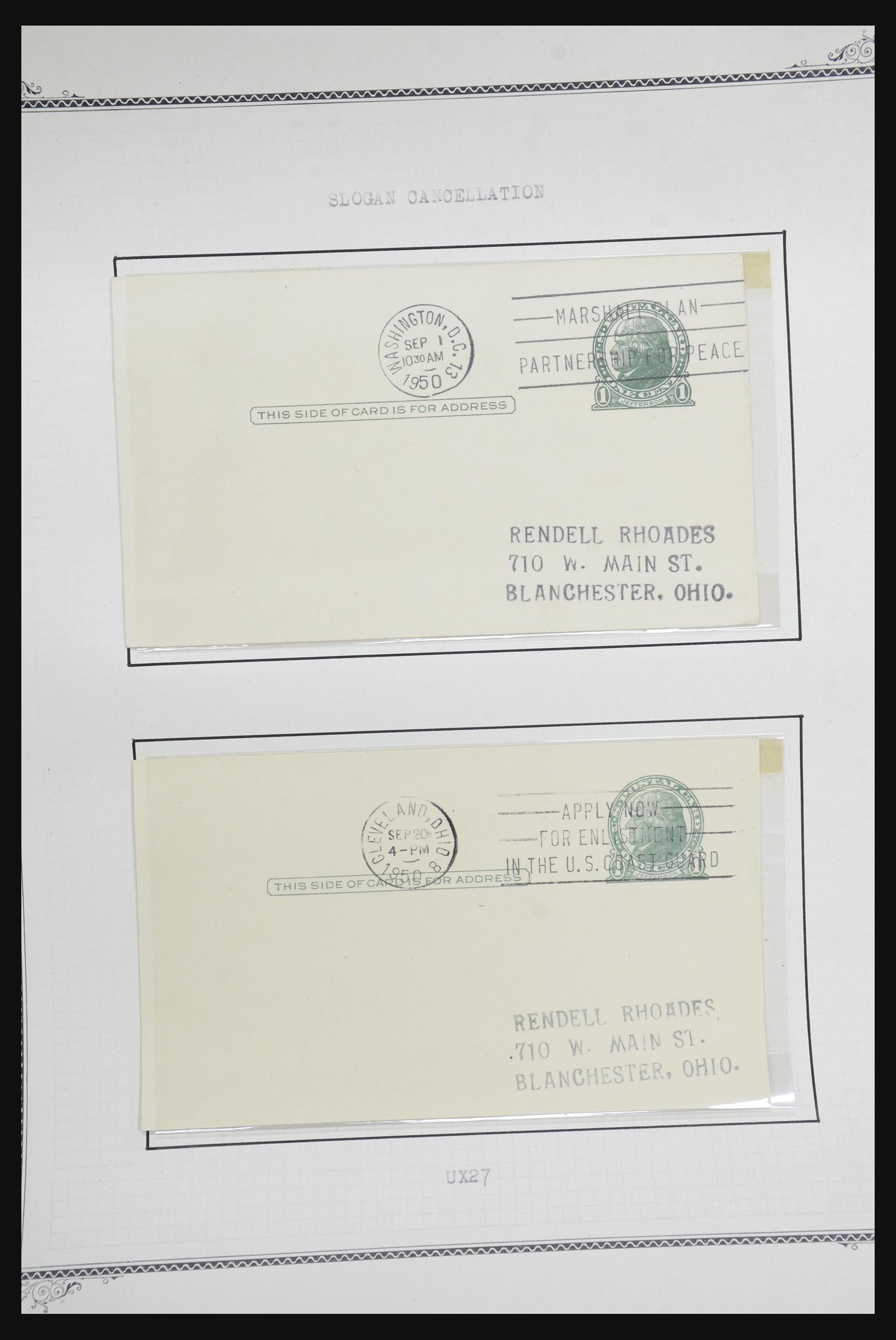 32209 561 - 32209 USA briefkaarten 1873-1950.